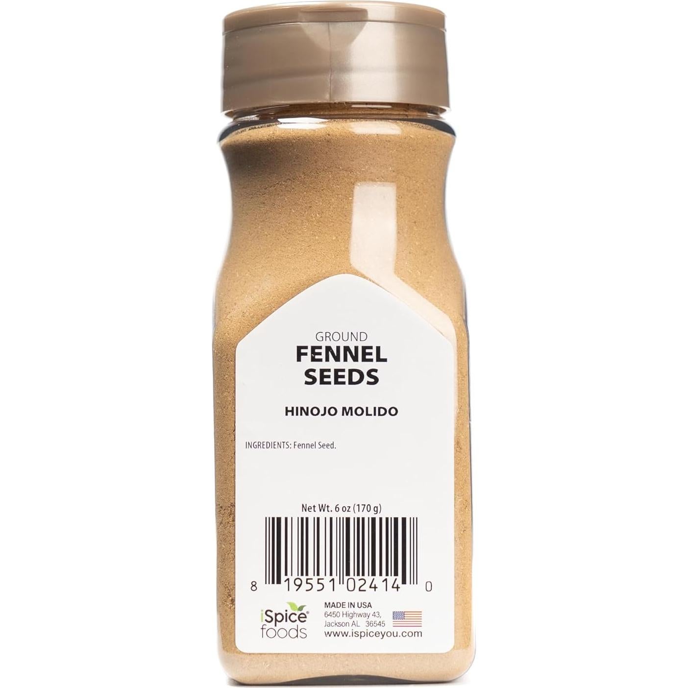 Polvo de Semilla de Hinojo iSpice 170g - Especia Versátil