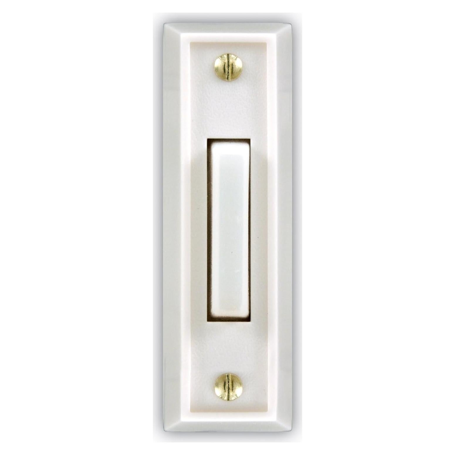 Botón de Timbre de Puerta Heath Zenith SL-715-1 Blanco Iluminado