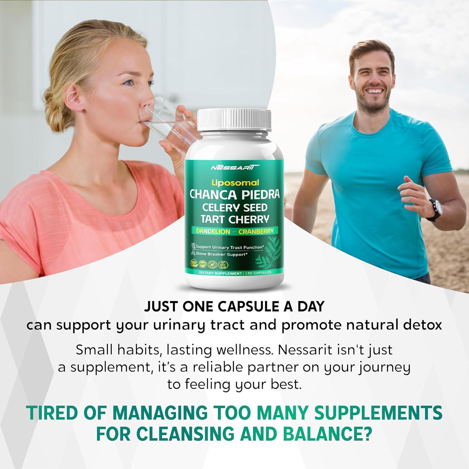 Cápsulas de Chanca Piedra NESSARIT - 150 Unidades - Apoyo Urinario