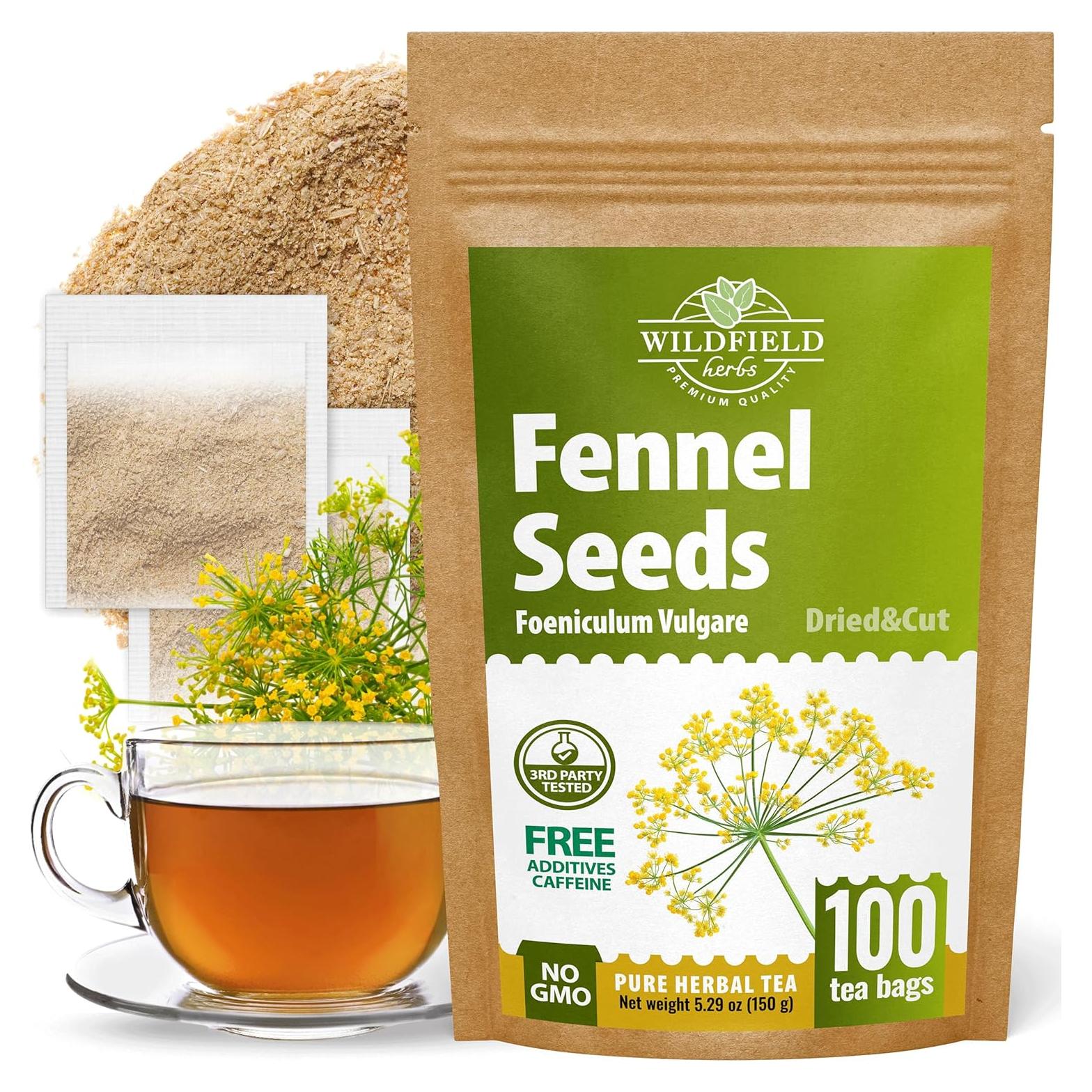 100 Bolsas de Té de Hinojo OVVA - 1.5g cada una