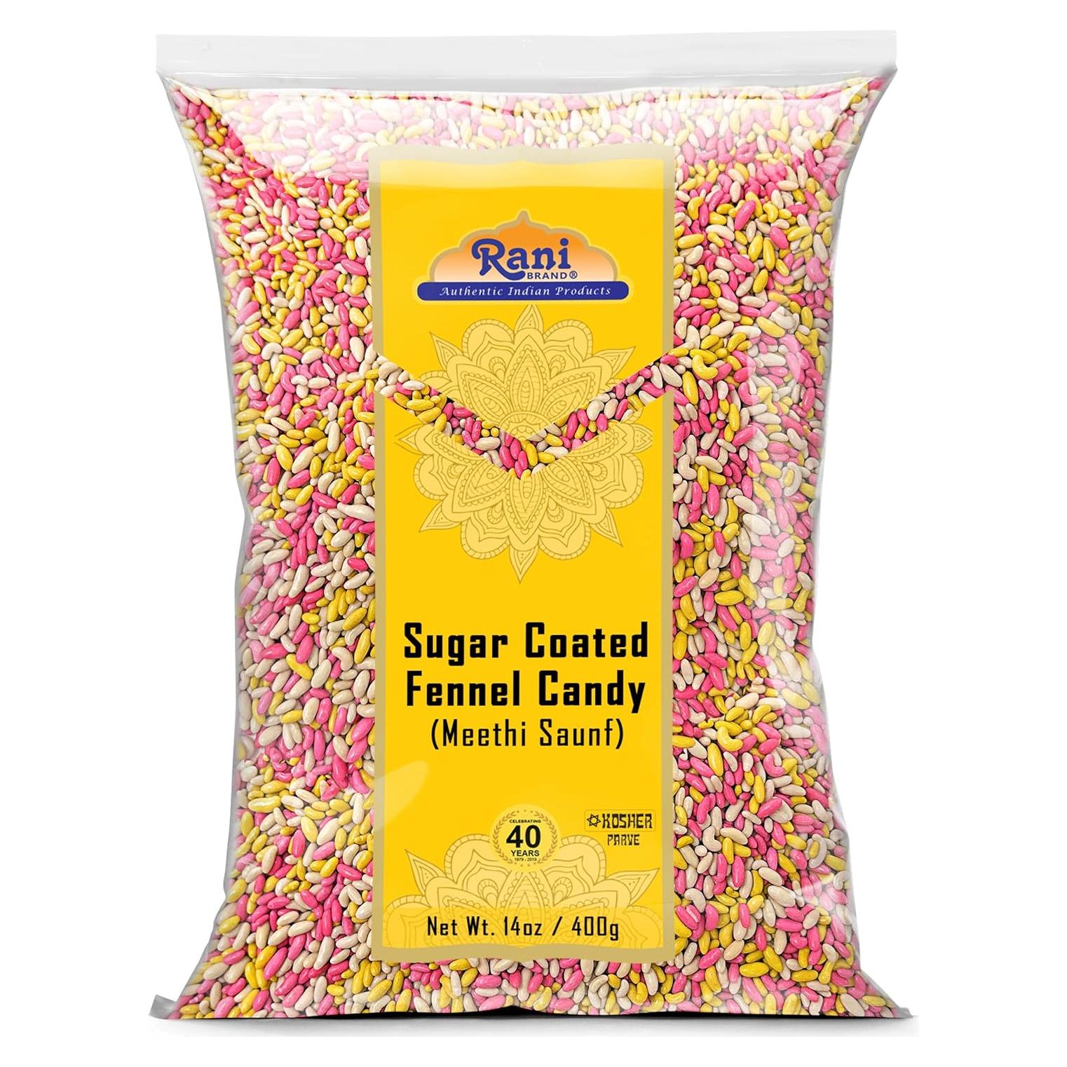 Caramelo de Hinojo Cubierto de Azúcar Rani 400g - Vegano y Kosher