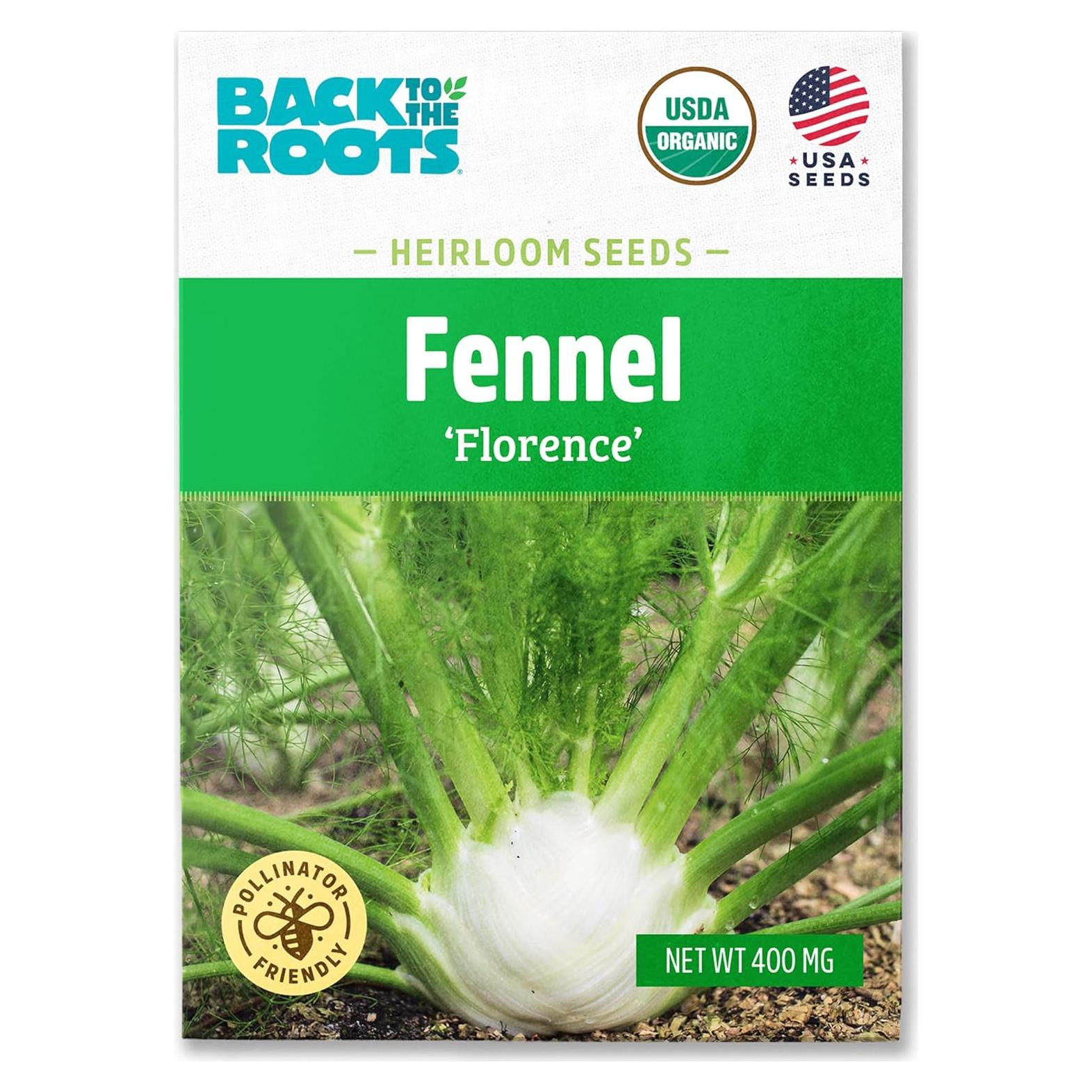 Back to The Roots 100% Organic Seed Packet - Fennel 'Florence' 400mg