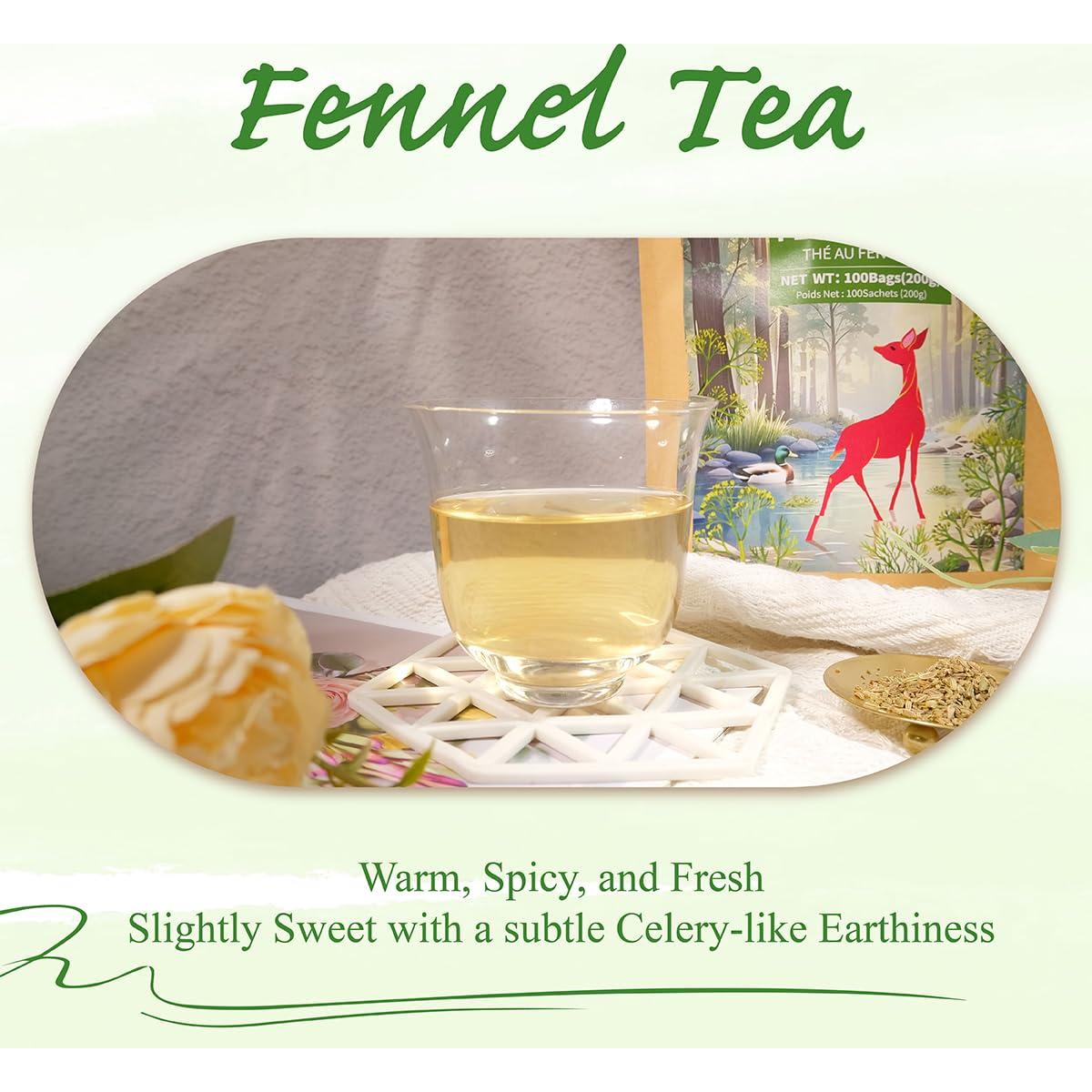 Bolsitas de Té de Hinojo 100% Natural WEETEE - 100 Unidades