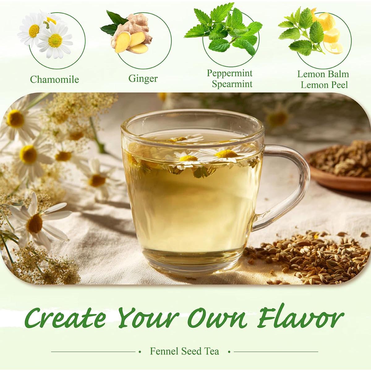 Bolsitas de Té de Hinojo 100% Natural WEETEE - 100 Unidades