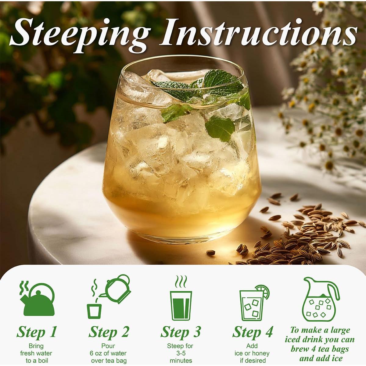 Bolsitas de Té de Hinojo 100% Natural WEETEE - 100 Unidades