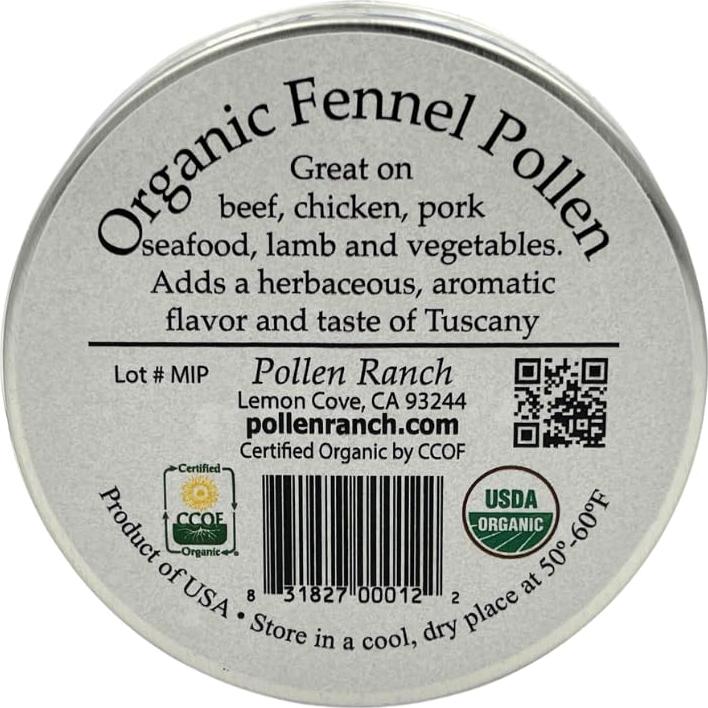 Polen de Hinojo Orgánico Pollen Ranch 14.17 g - Sabor Natural