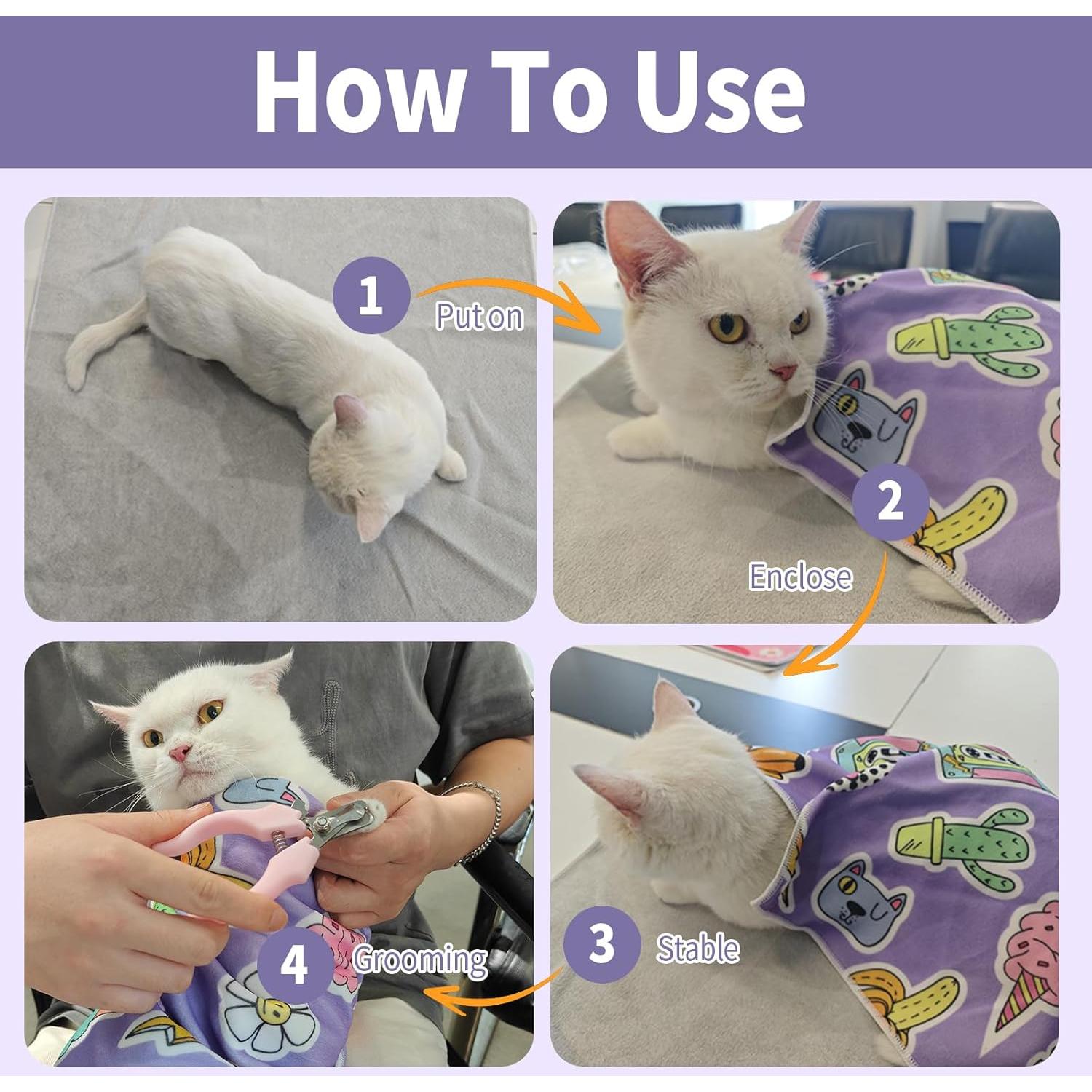 Envoltura Autoadhesiva para Aseo de Gatos BAYFUN 70x70cm