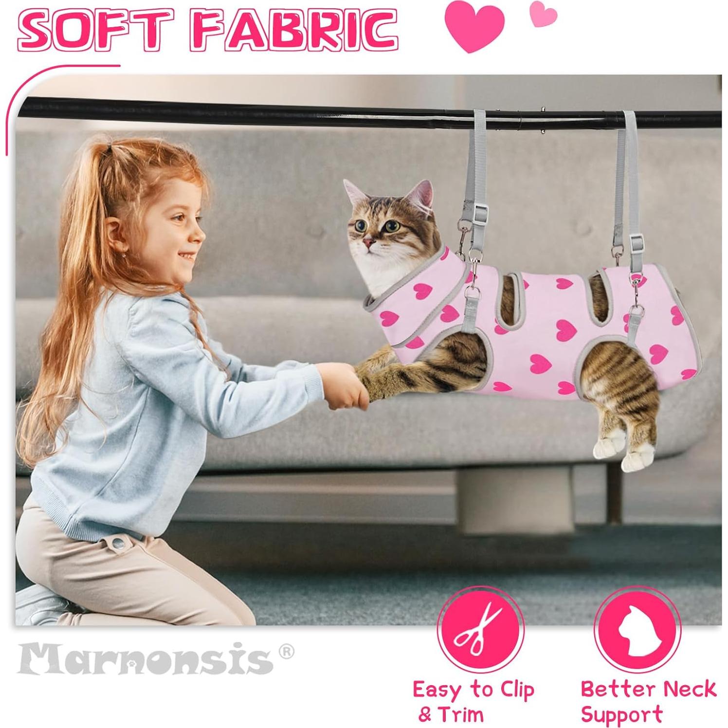 Hamaca Acicaladora para Gatos Marnonsis - Tamaño M, Anti-Escape