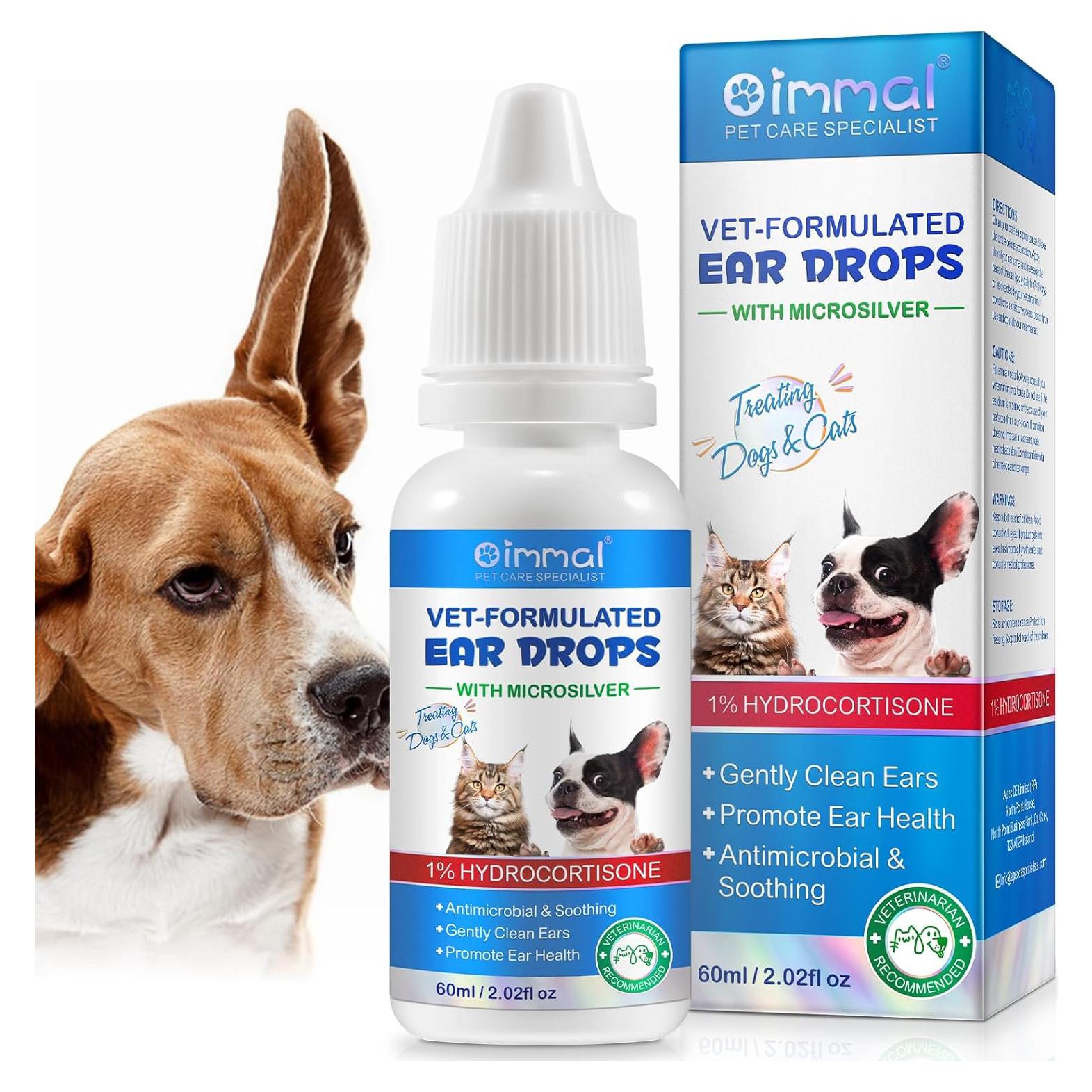 Gotas Limpiadoras de Oídos para Gatos y Perros DAIASNS 59.15 ml