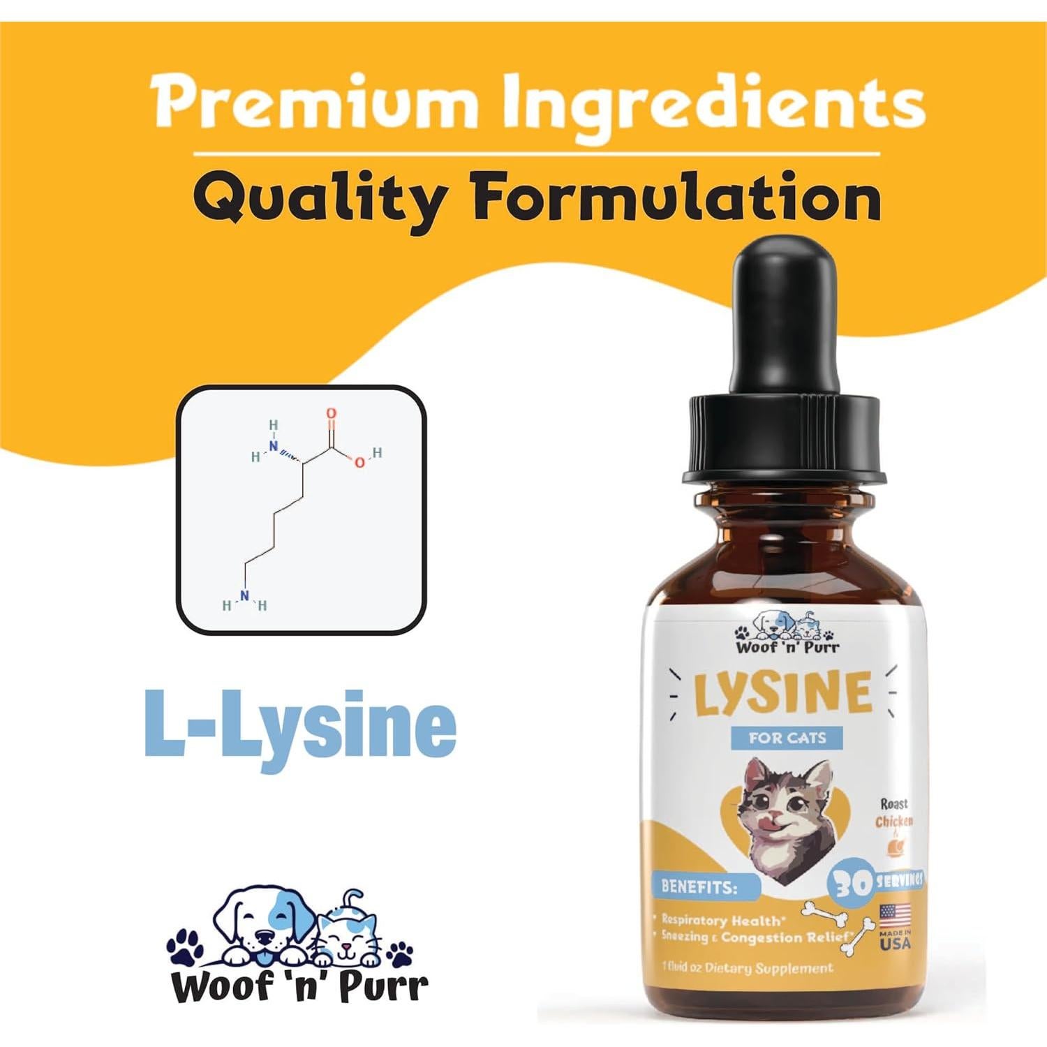 L-Lisina líquida para gatos Olympus 29.57 ml - Alivio respiratorio
