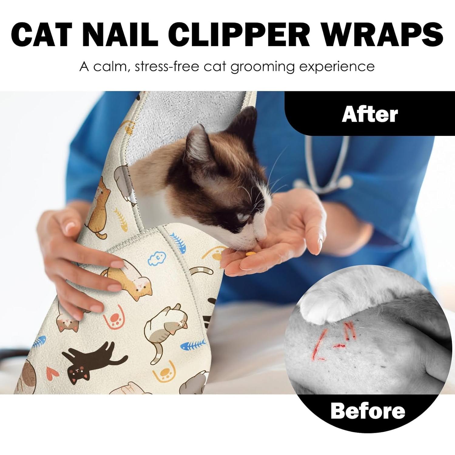 Envoltura Calmante para Gatos Vorruil 70x70 cm Anti-Rasguños