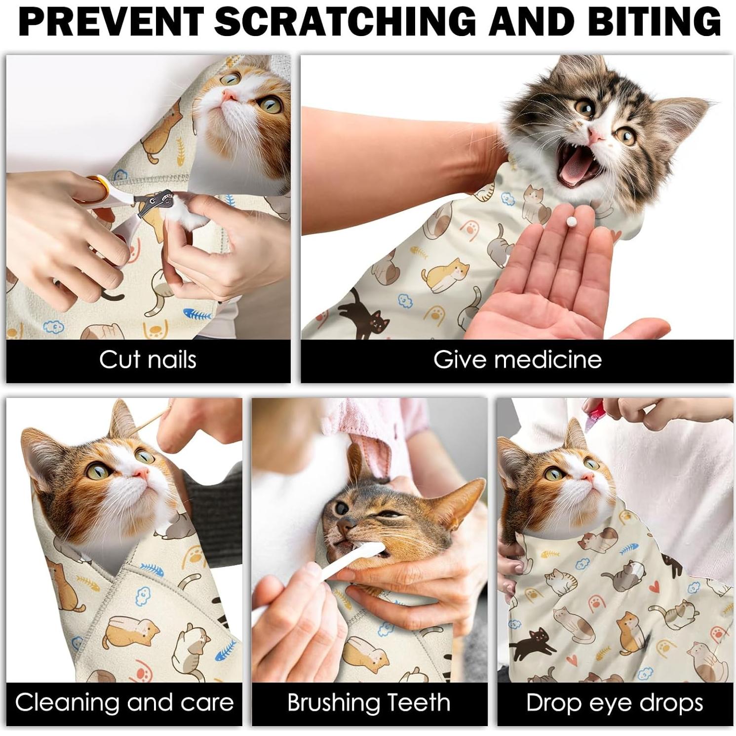 Envoltura Calmante para Gatos Vorruil 70x70 cm Anti-Rasguños