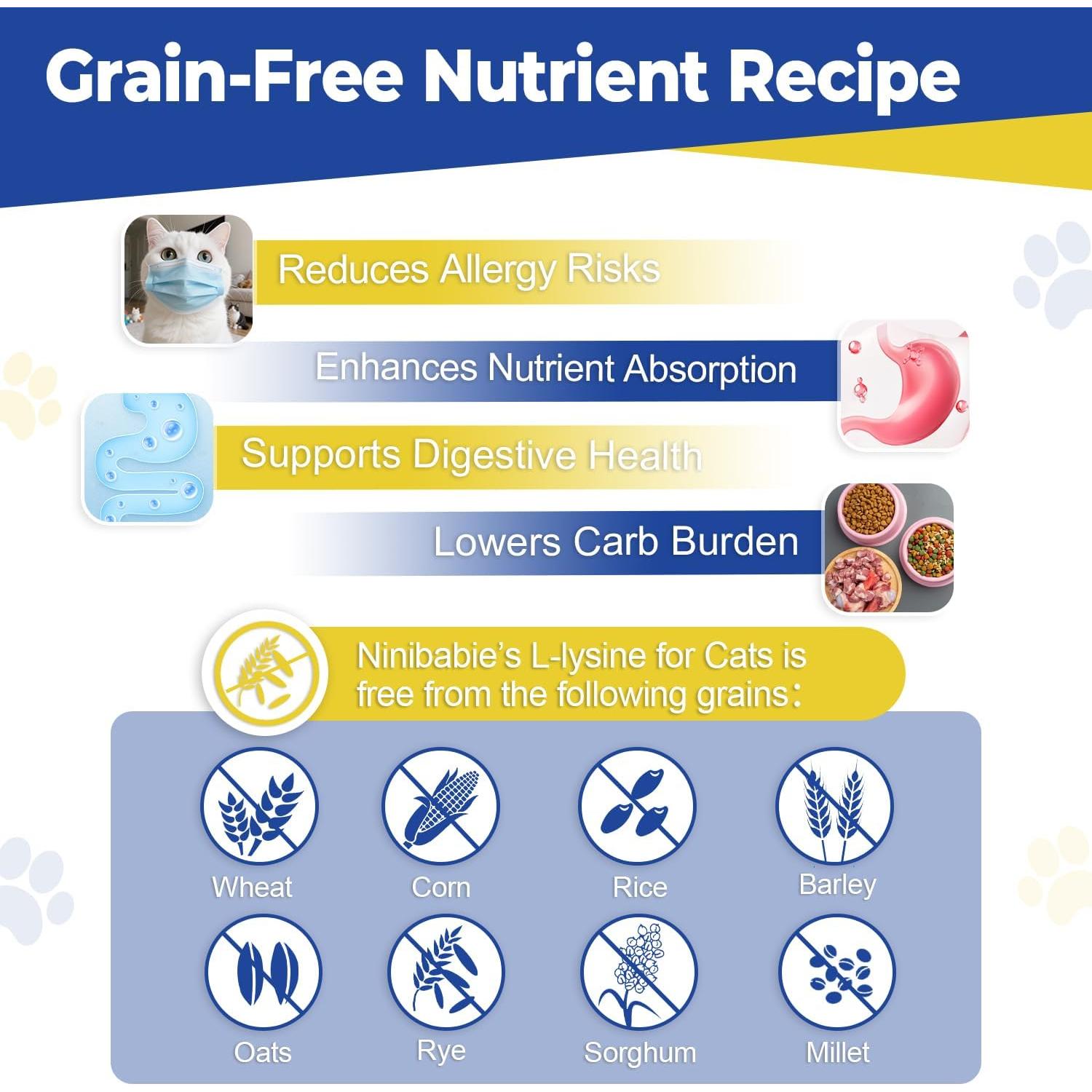 Suplemento L-Lisina para Gatos Ninibabie 104.9g Gel Oral Sabor Pollo