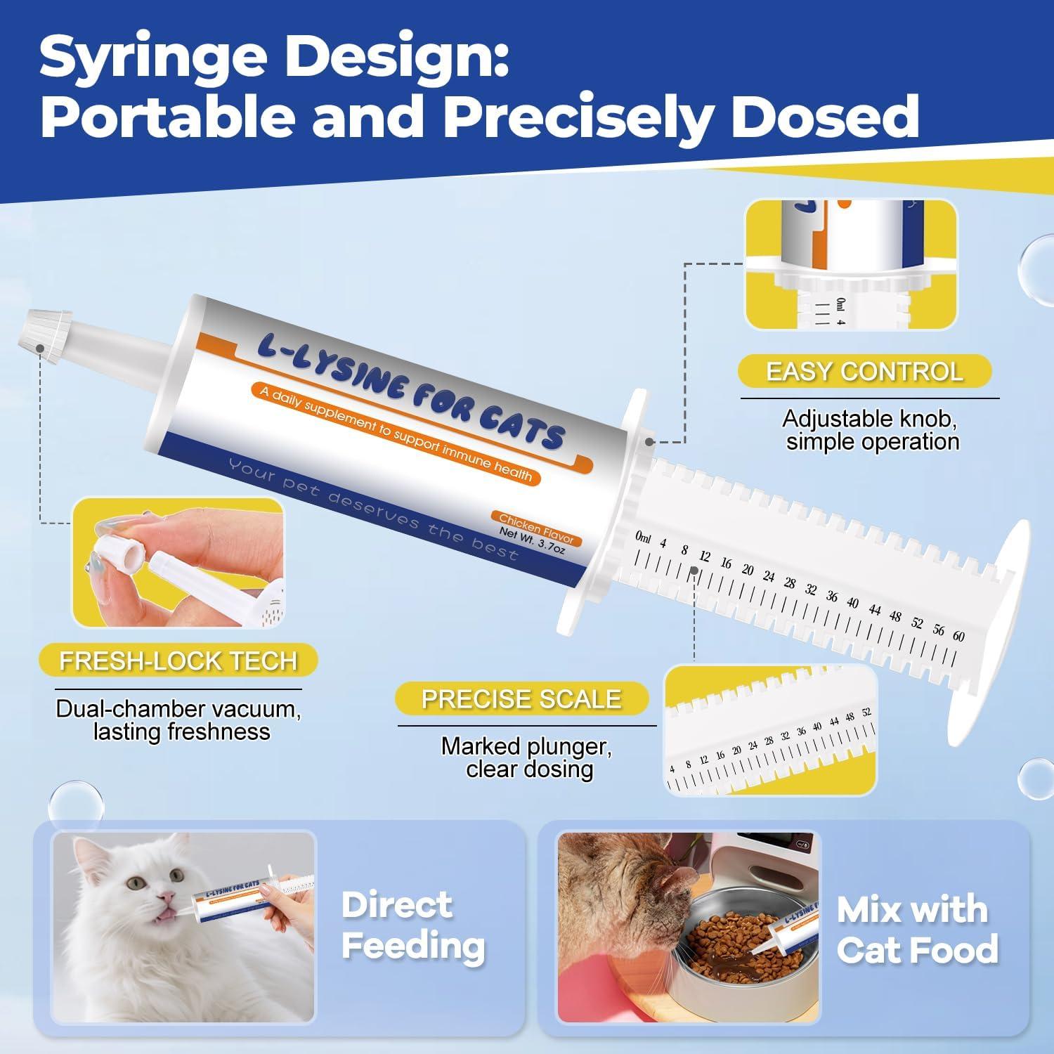 Suplemento L-Lisina para Gatos Ninibabie 104.9g Gel Oral Sabor Pollo