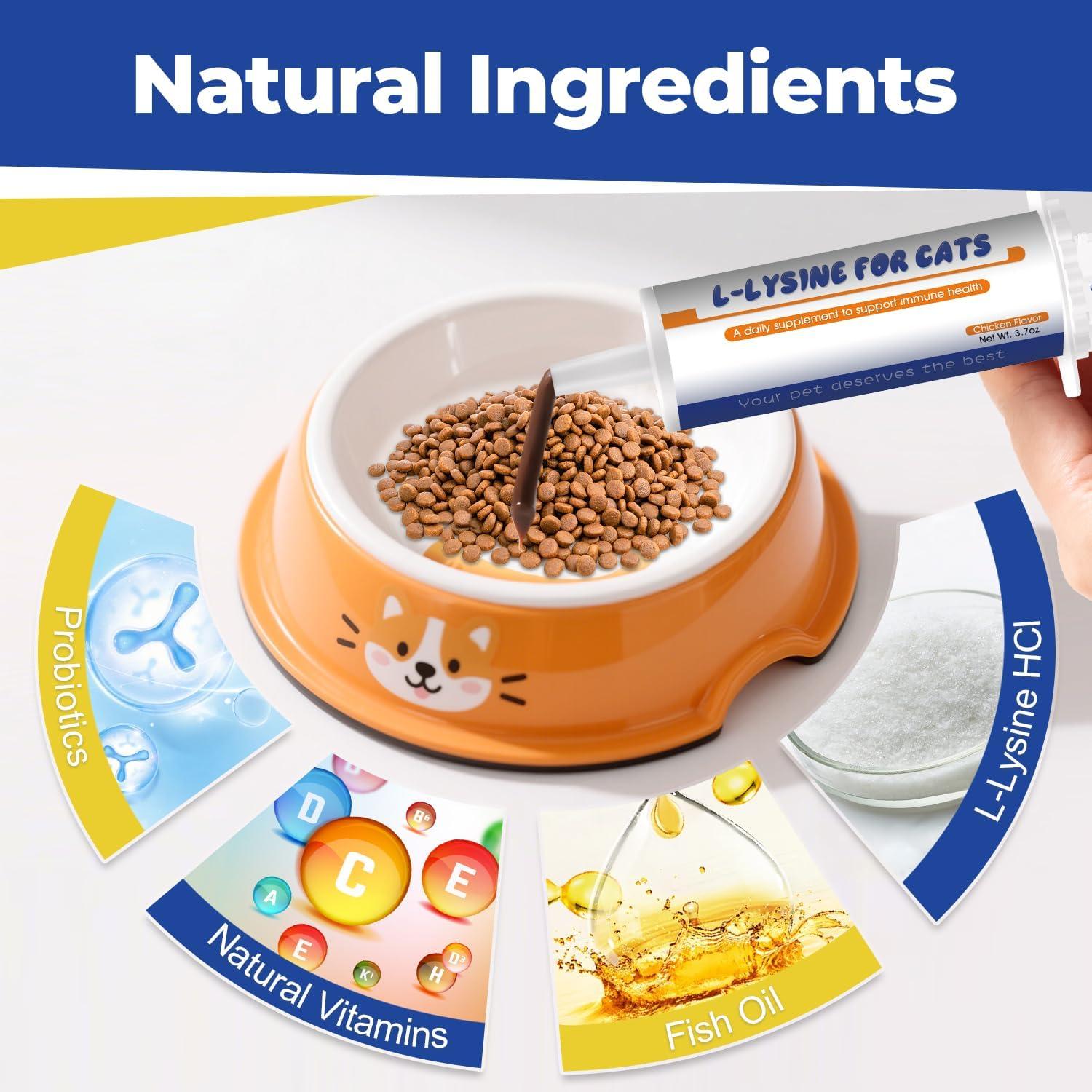 Suplemento L-Lisina para Gatos Ninibabie 104.9g Gel Oral Sabor Pollo