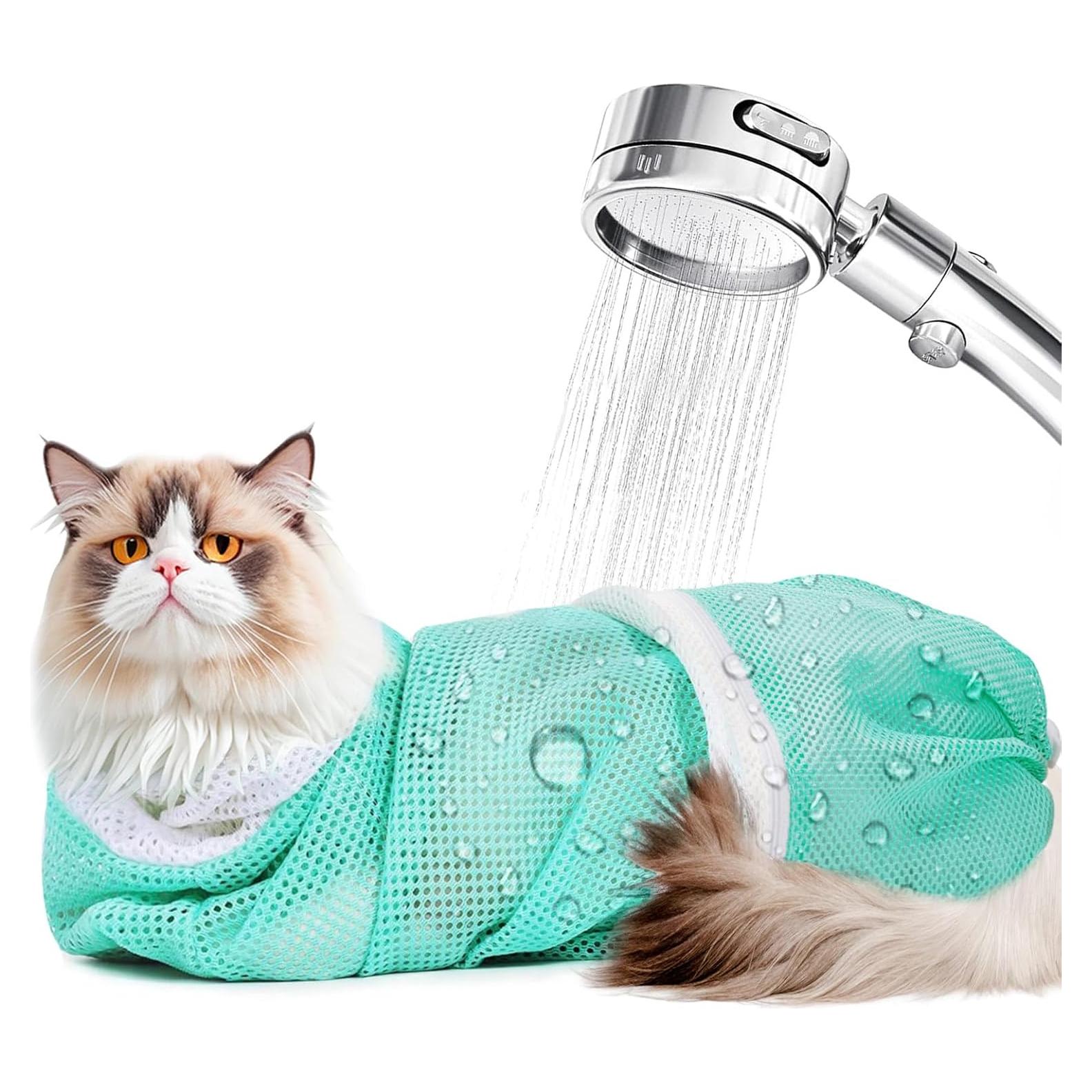 Bolsa de Baño para Gato UMiYIDIAN Ajustable Transpirable 50.8cm