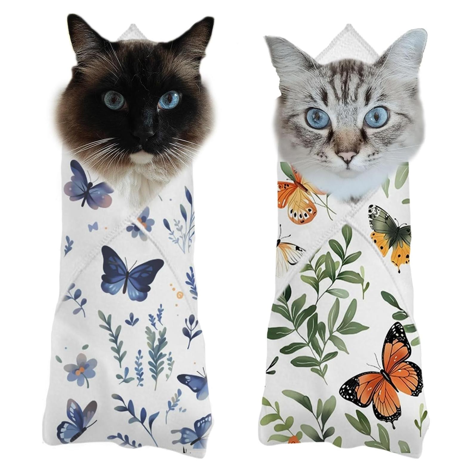 2 Envolturas Autoadhesivas para Gatos Oncpcare 53x53cm Mariposa