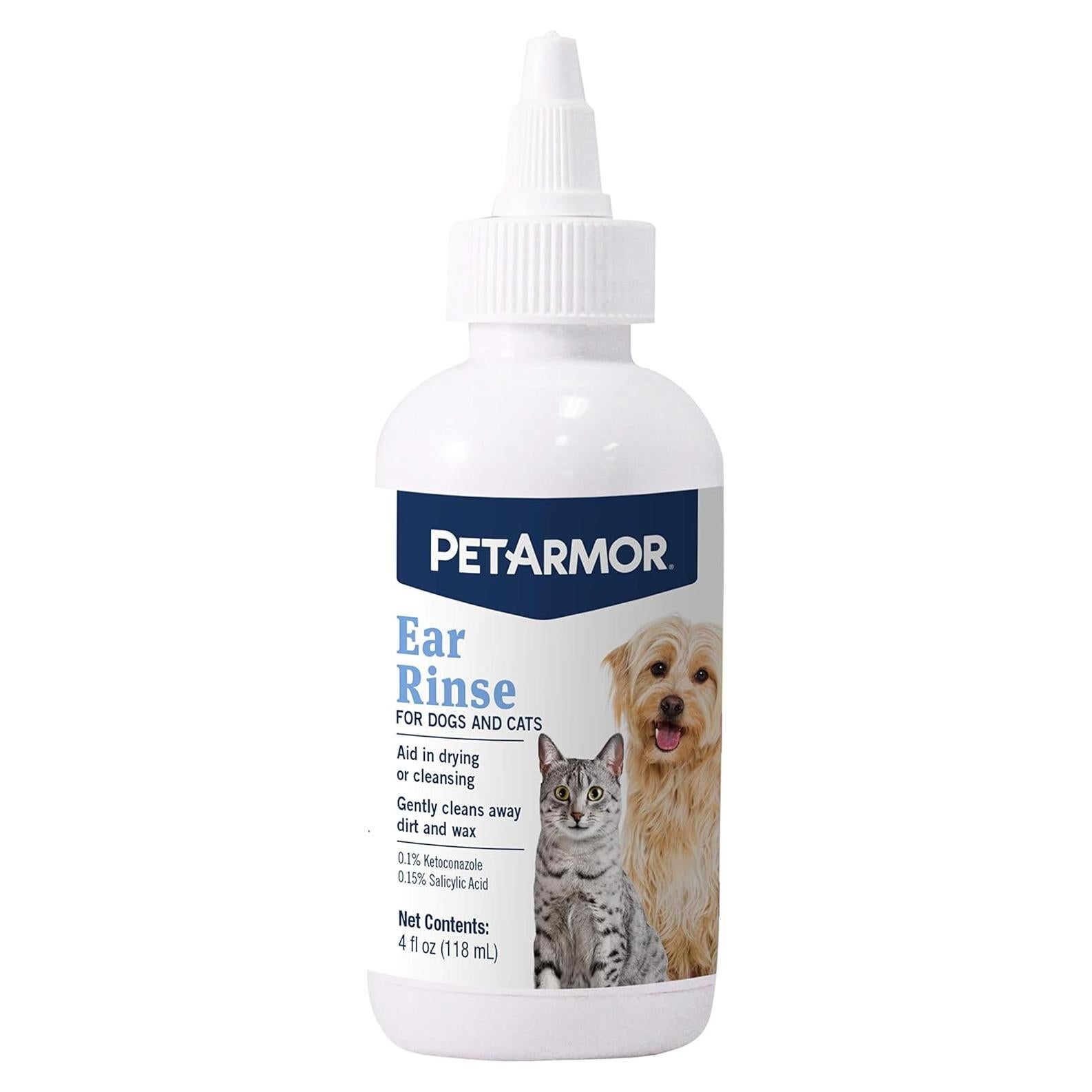 Enjuague de Oídos Medicado PetArmor 118.3 ml para Perros y Gatos
