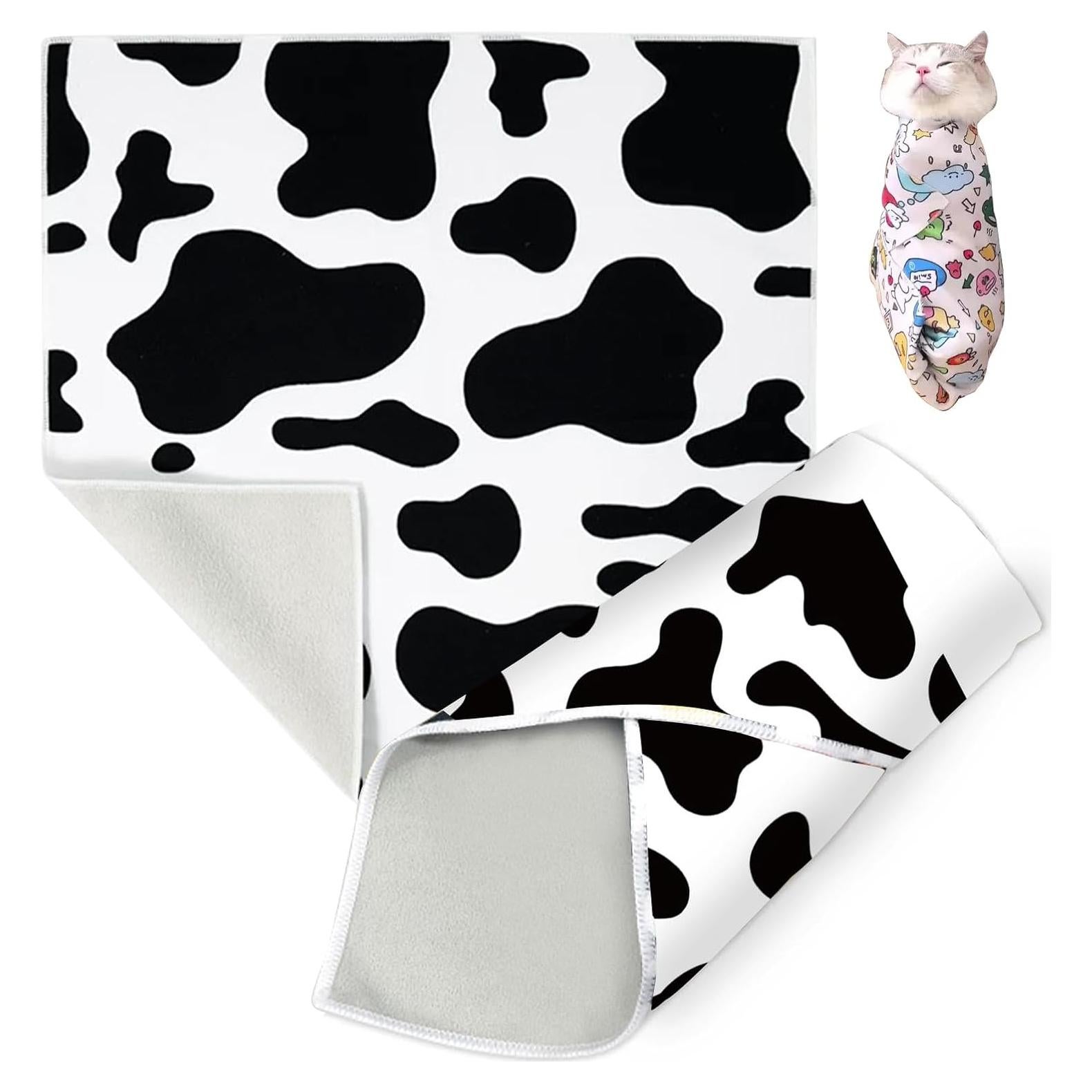 Envoltura Acicalar Gatos ELEMONY 50x50 cm Patrón Vaca