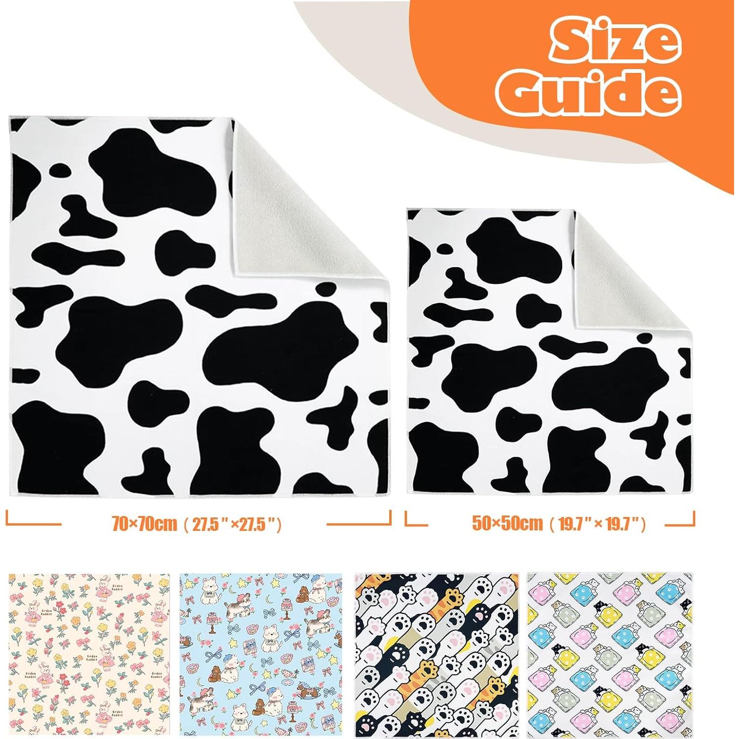 Envoltura Acicalar Gatos ELEMONY 50x50 cm Patrón Vaca