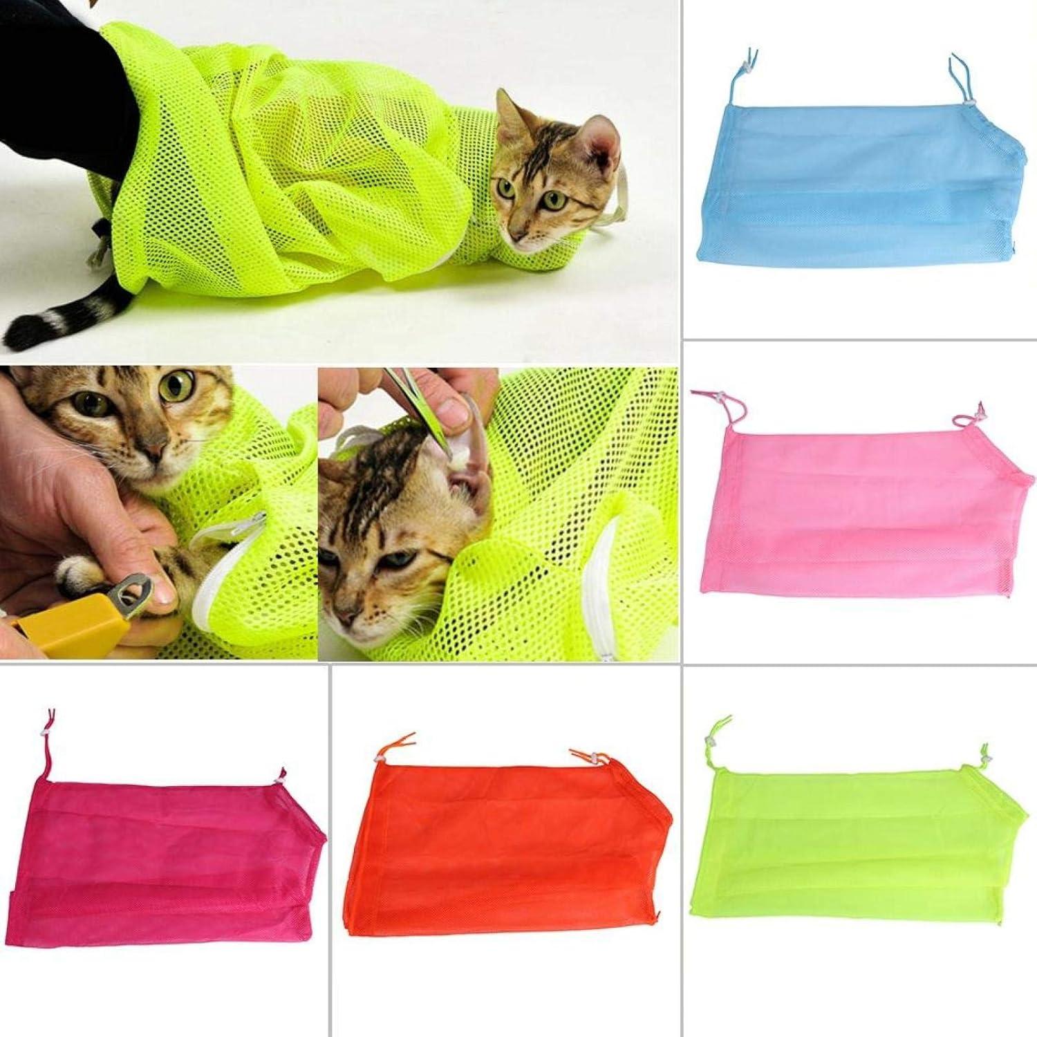 Bolsa de Baño para Gatos GLOGLOW - Malla Transpirable 20x8cm
