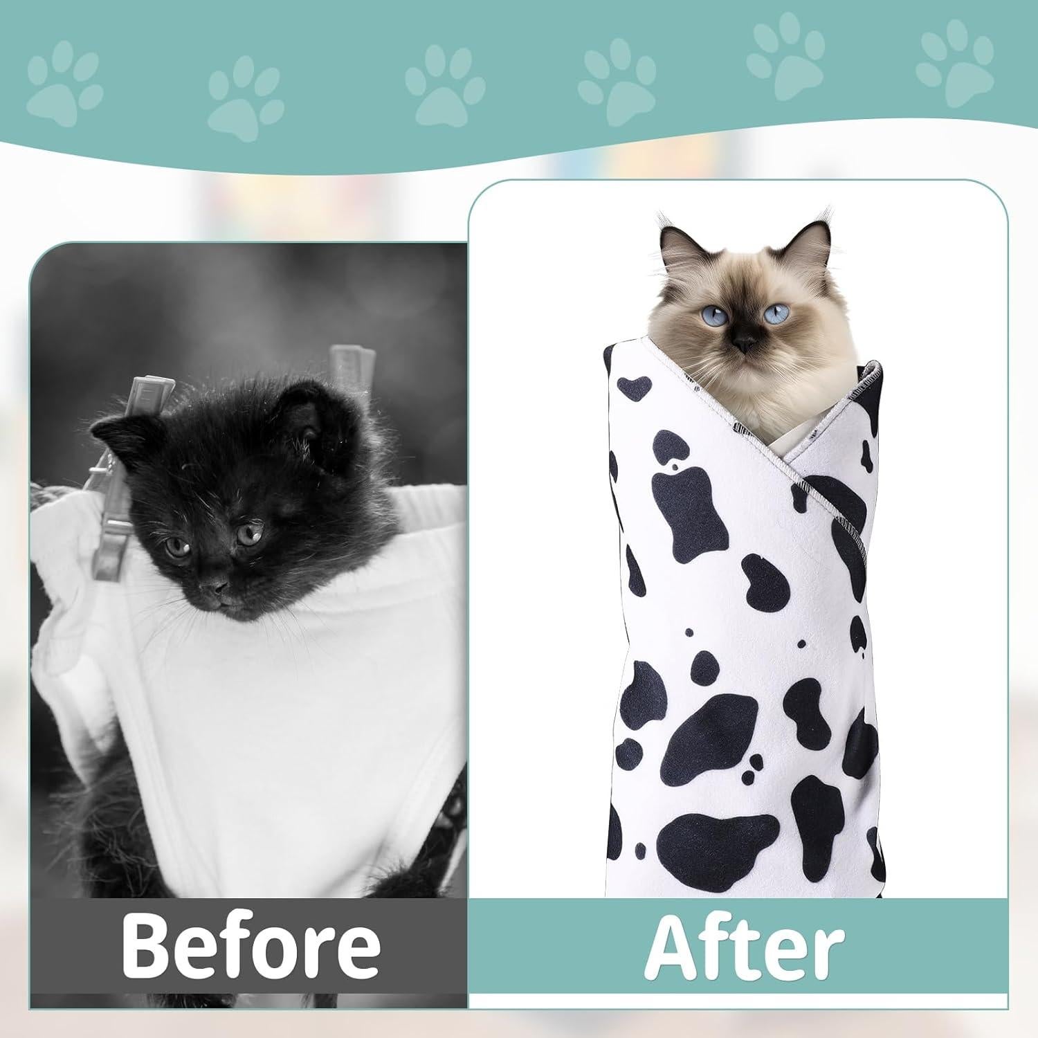 Envoltura Acicalamiento Gatos Gosknor 55x55cm Anti-Mordedura