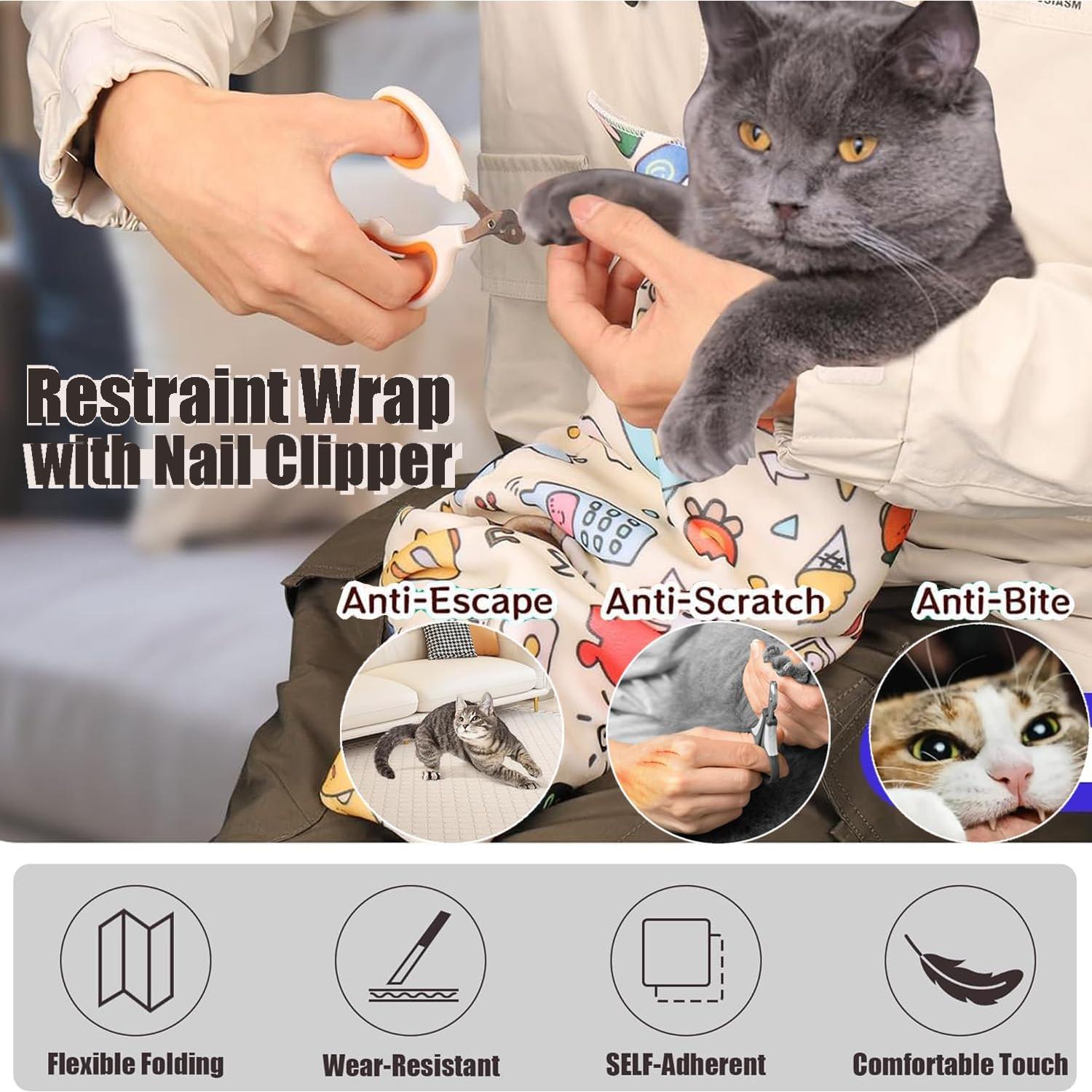 Envoltura para Acicalamiento de Gatos NEOAURR 70x70cm