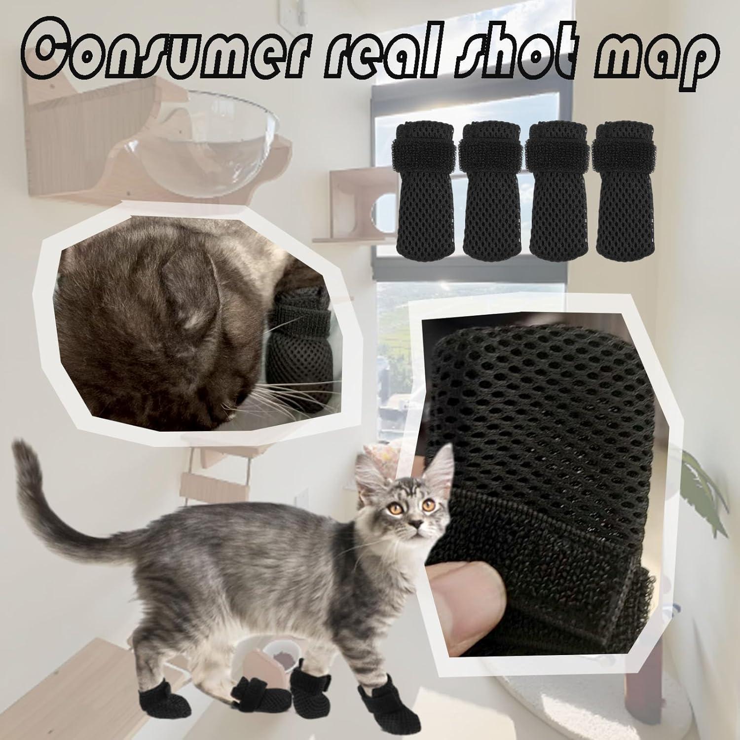 Botas Anti Rayones para Gatos GEKRSMO - 4 Paquetes M