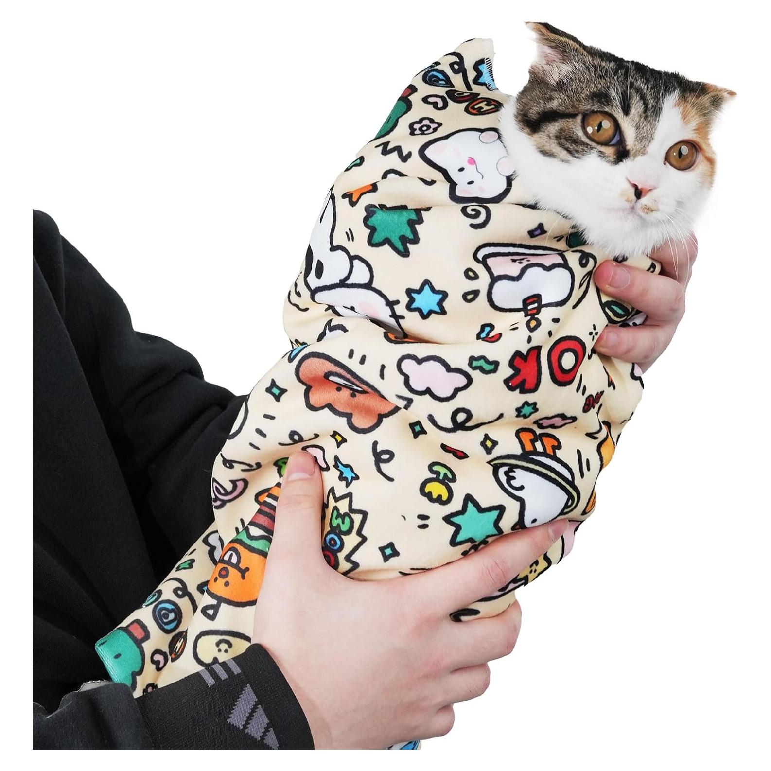 Envoltura Anti-Escape para Gatos Maiwoste XL 90x90 cm Suave