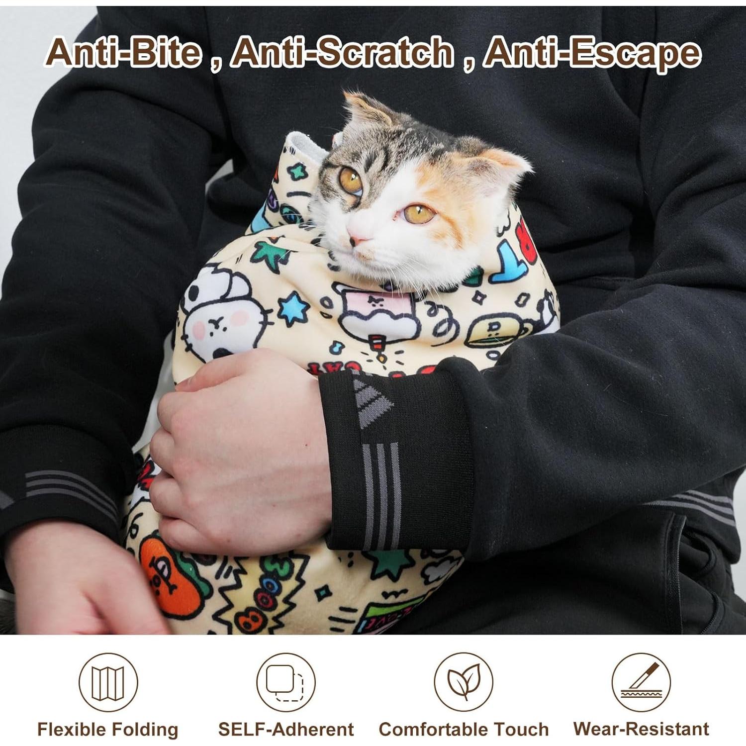 Envoltura Anti-Escape para Gatos Maiwoste XL 90x90 cm Suave