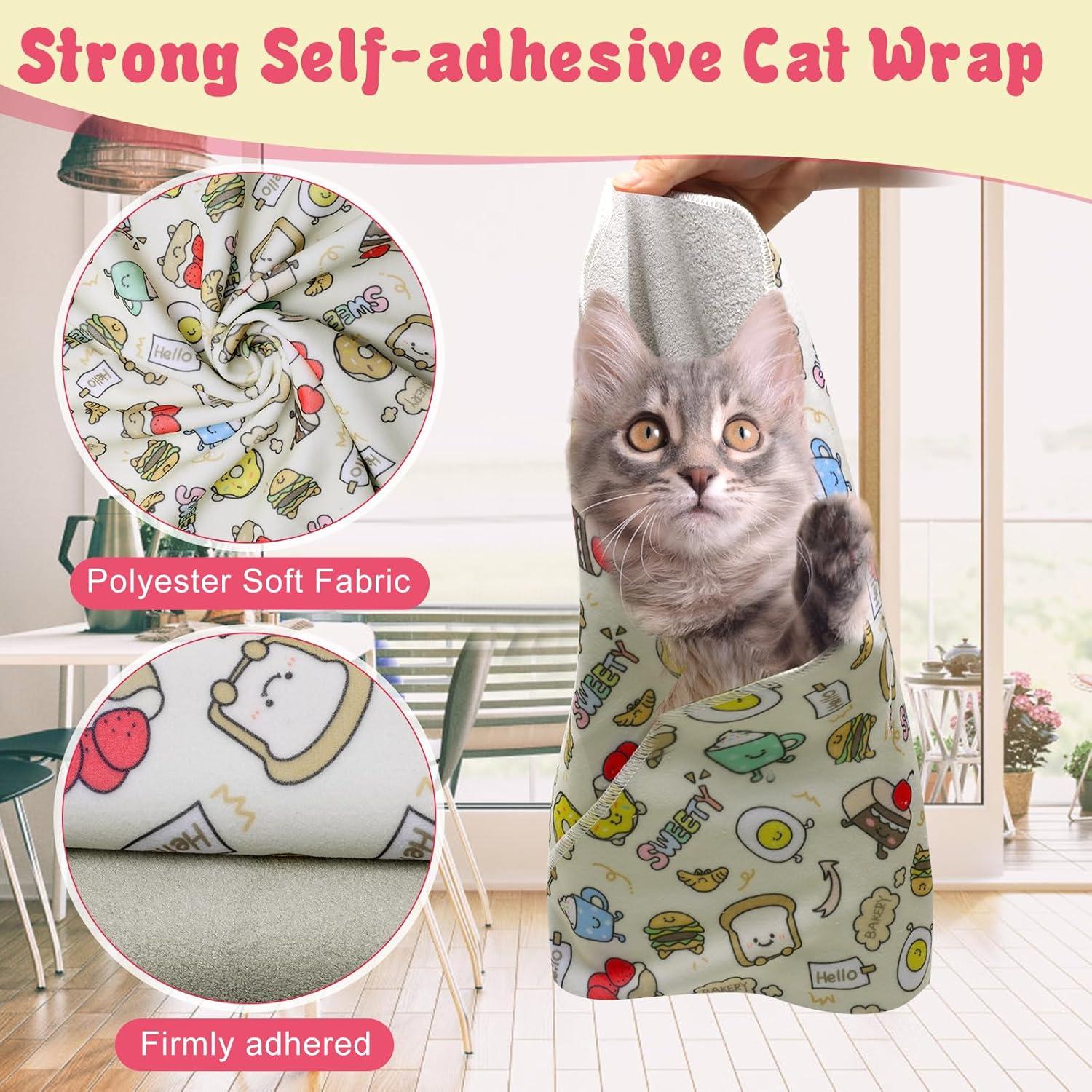 Set Envoltura para Gatos Zhaoyao 70x70cm Cortauñas y Lima