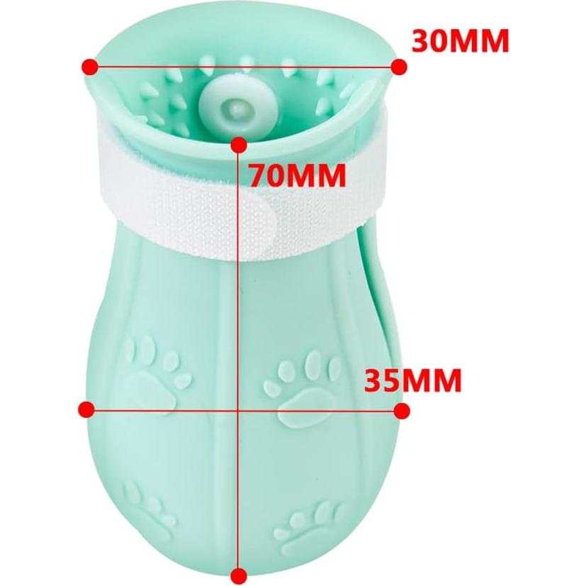 Zapatos Protectores para Gatos Gigicloud - 4 Pcs Silicona Antirayaduras