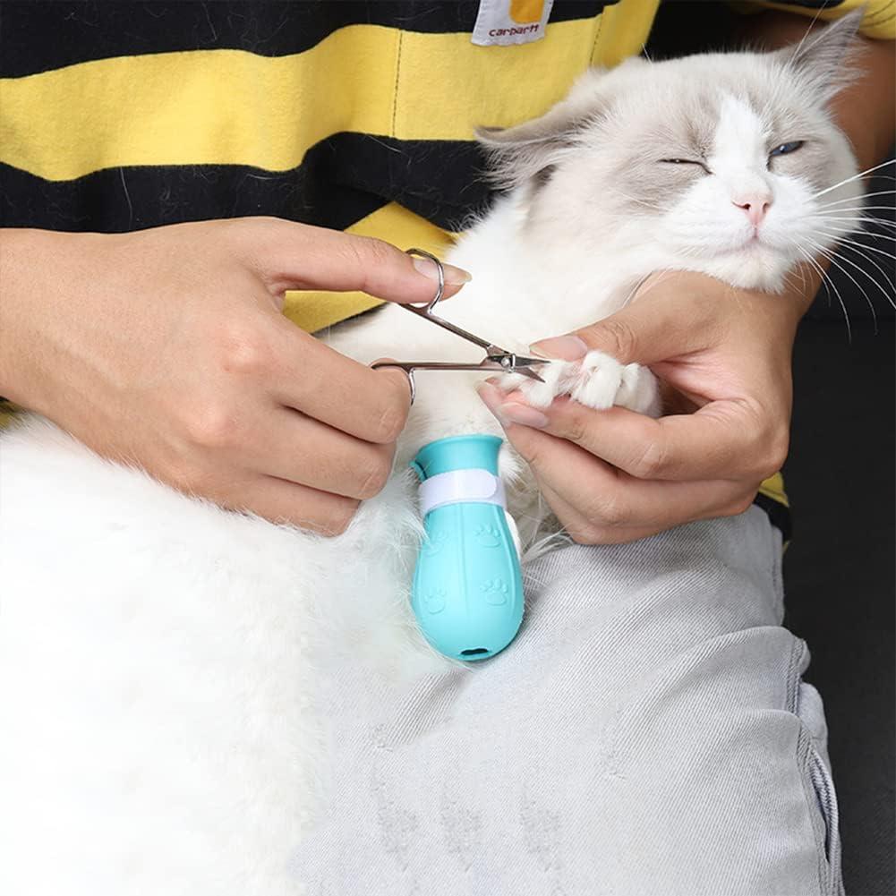 Zapatos Protectores para Gatos Gigicloud - 4 Pcs Silicona Antirayaduras