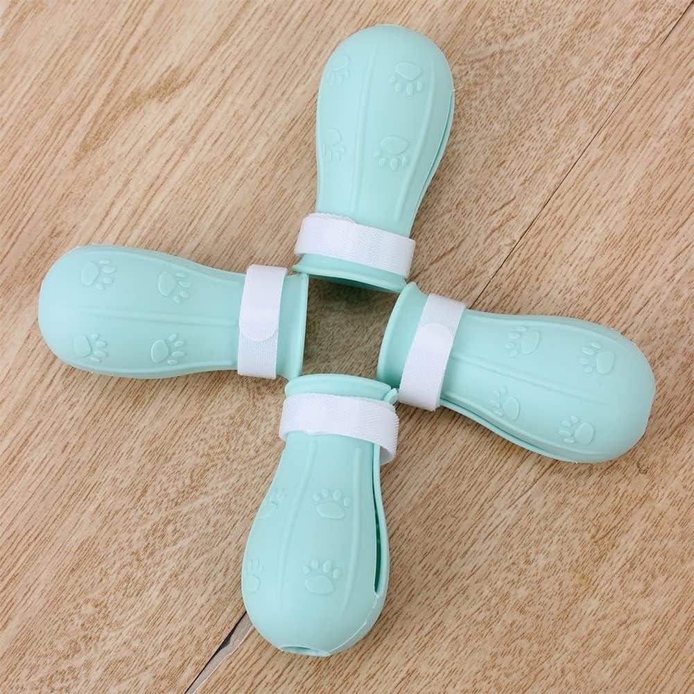 Zapatos Protectores para Gatos Gigicloud - 4 Pcs Silicona Antirayaduras