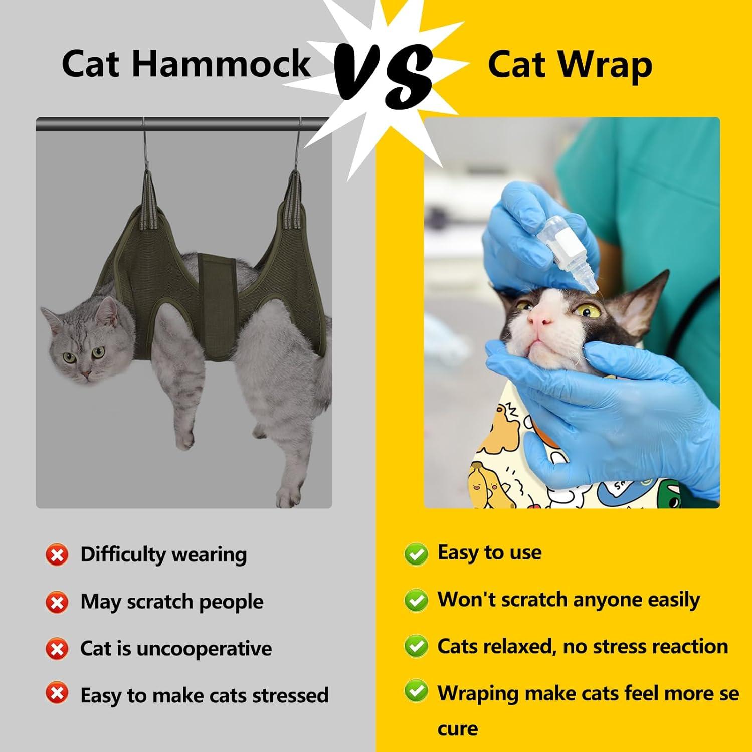 Envoltura para Acicalar Gatos SINFUN 55x55 cm Anti-Rasguños