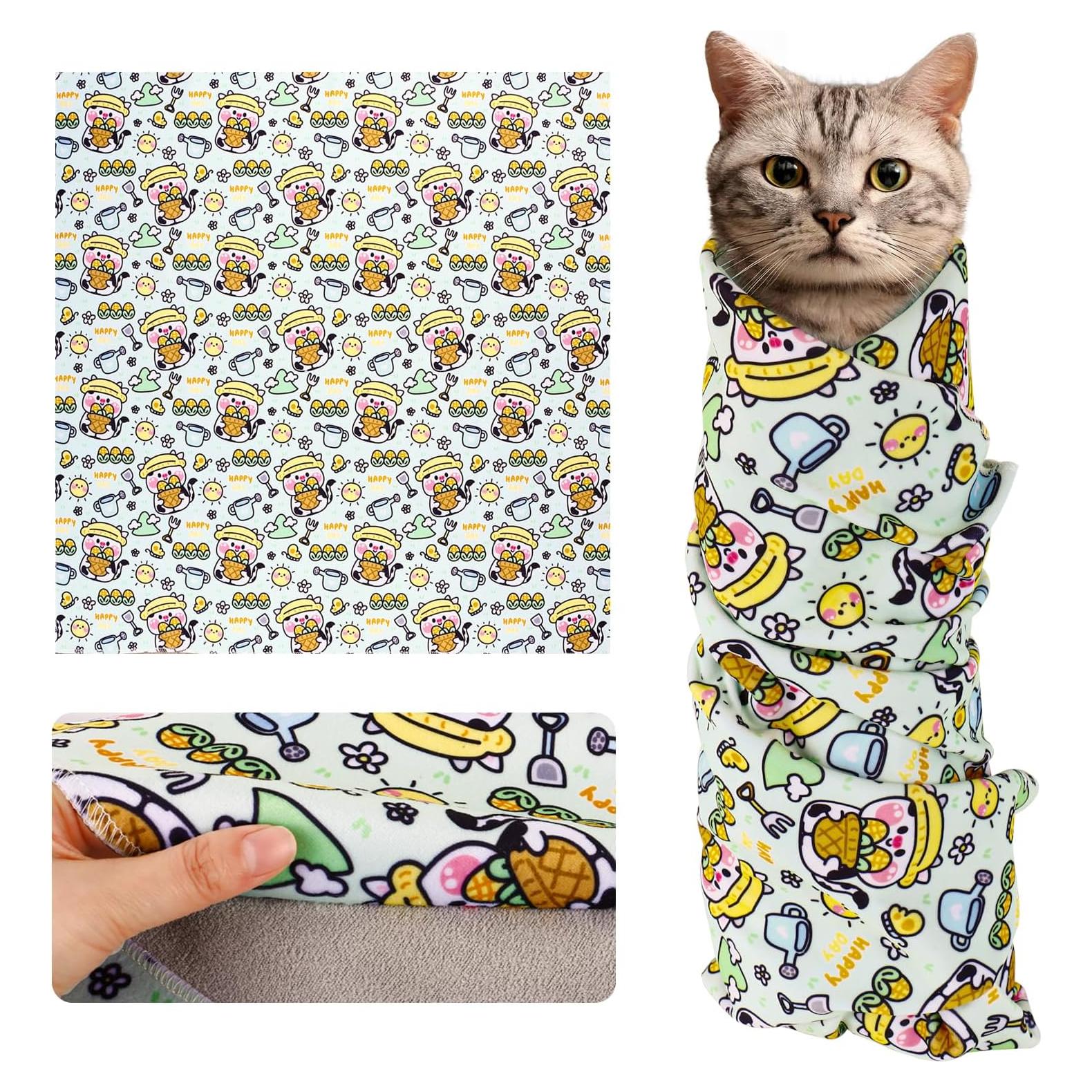 Envoltura para Gatos Acicalamiento Estilo Vaca - Hasta 10 kg