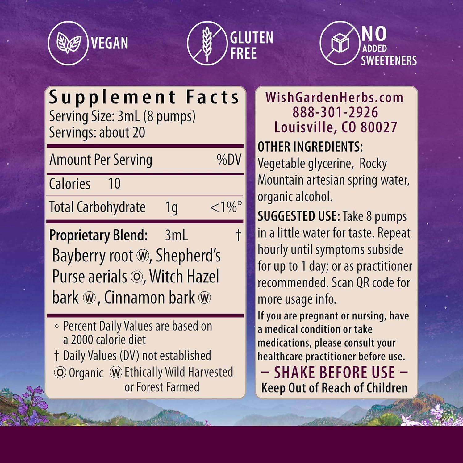 WishGarden Flow Stopper 60ml - Suplemento Herbal Menstrual