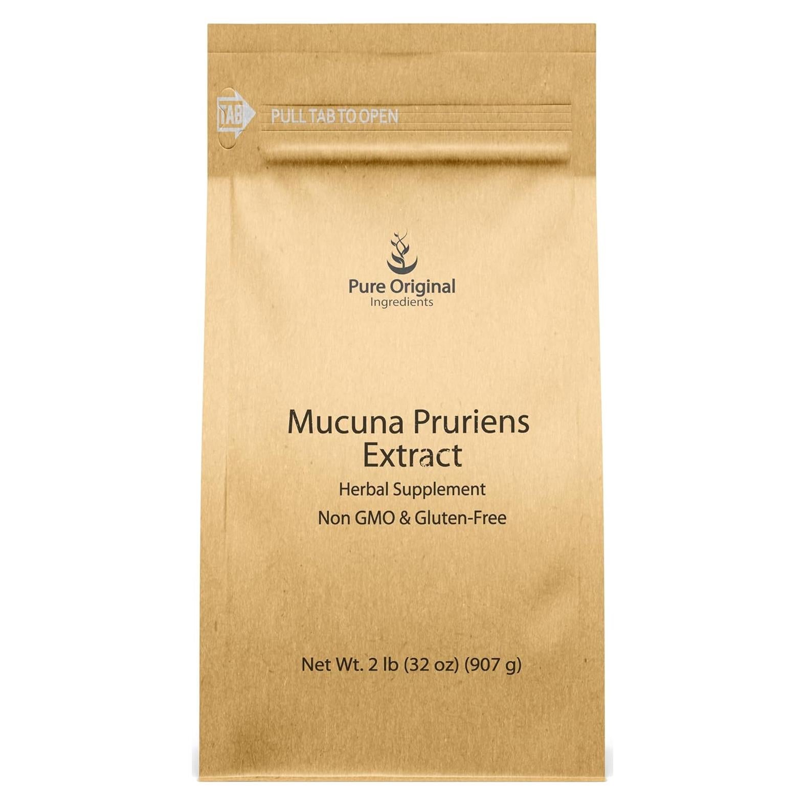 Mucuna Pruriens 907g - Ingredientes Originales Puros, Sin Gluten