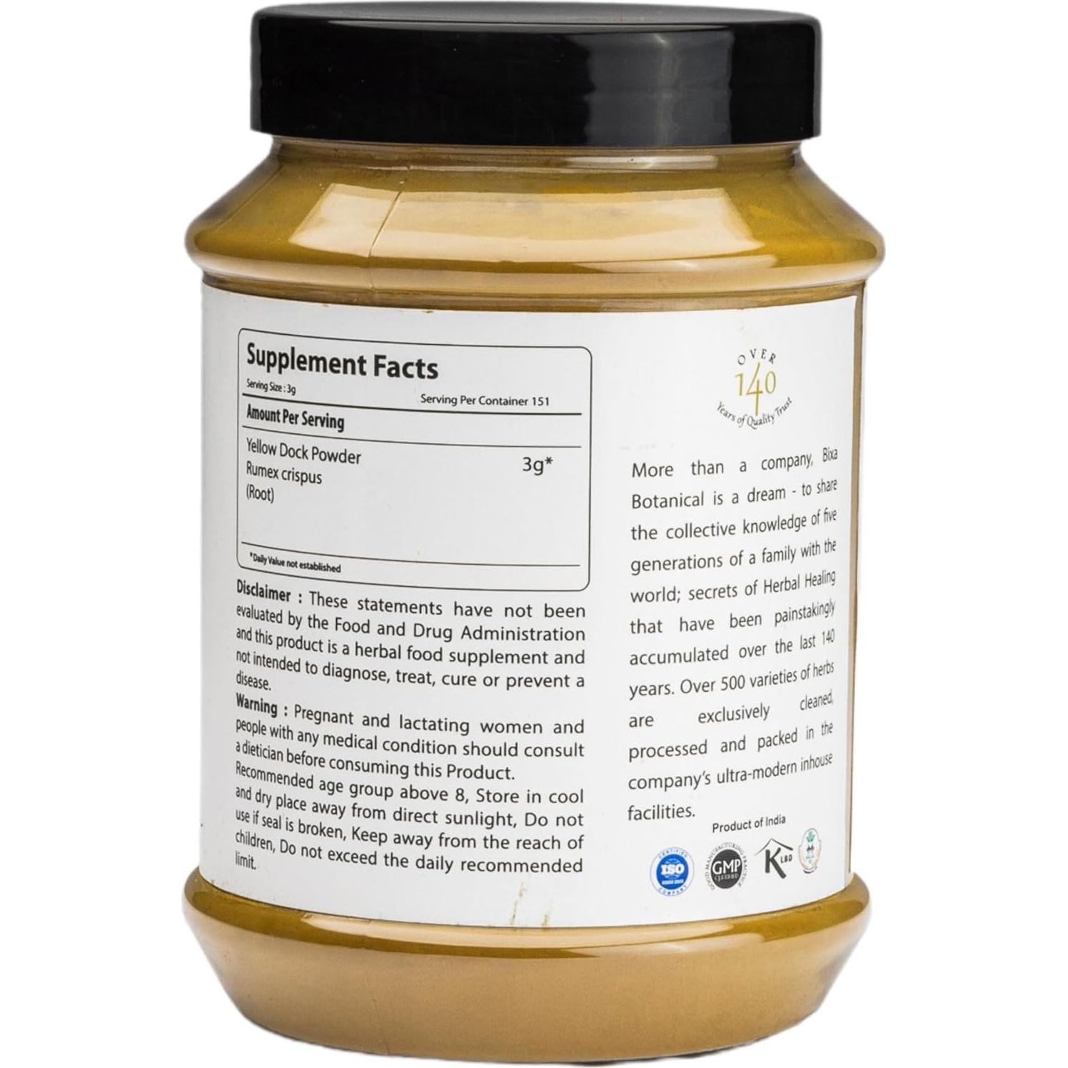 Polvo de Diente de León Amarillo Bixa Botanical 454g - Suplemento Herbal