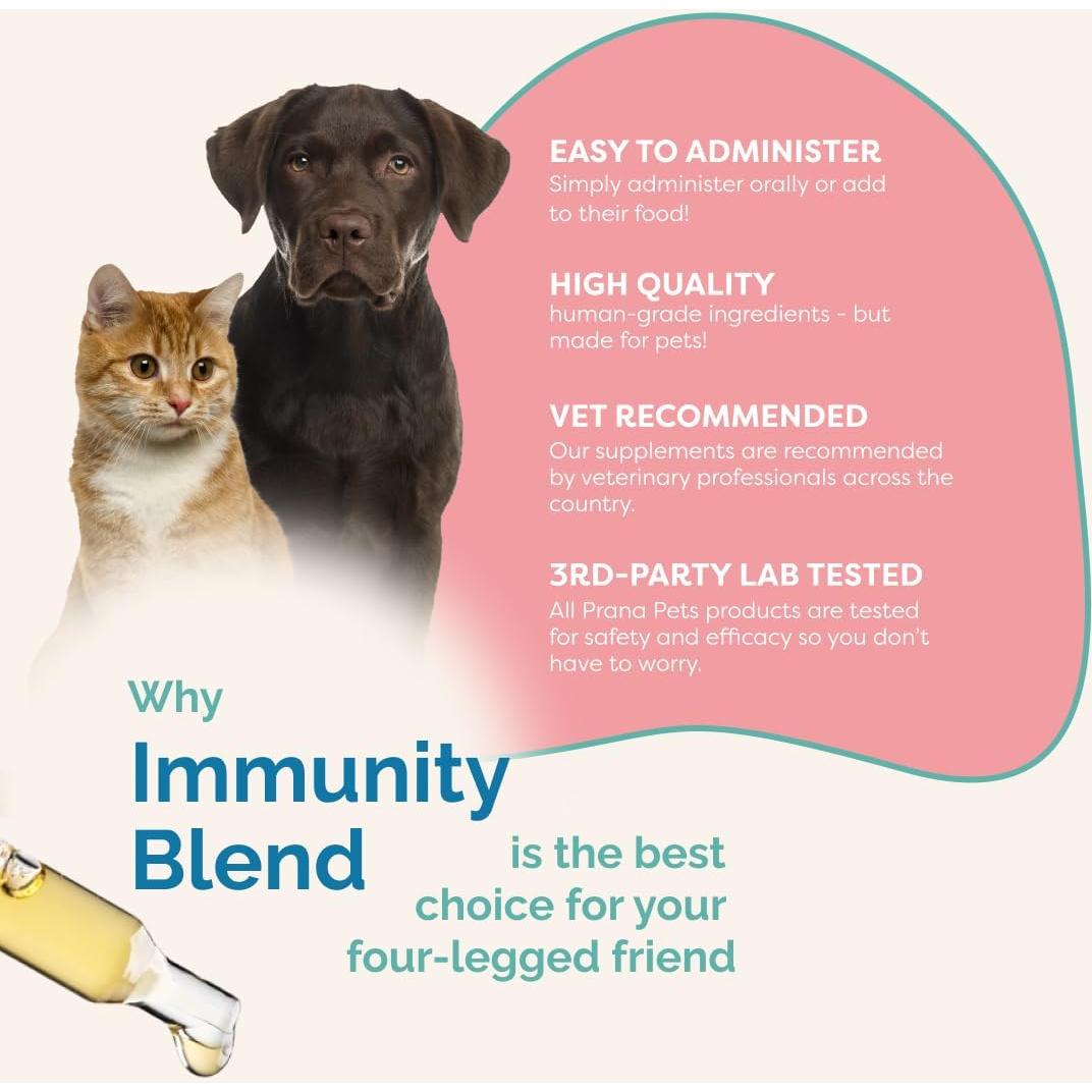 Suplemento Líquido Prana Pets Immunity Blend 56.7g para Perros y Gatos