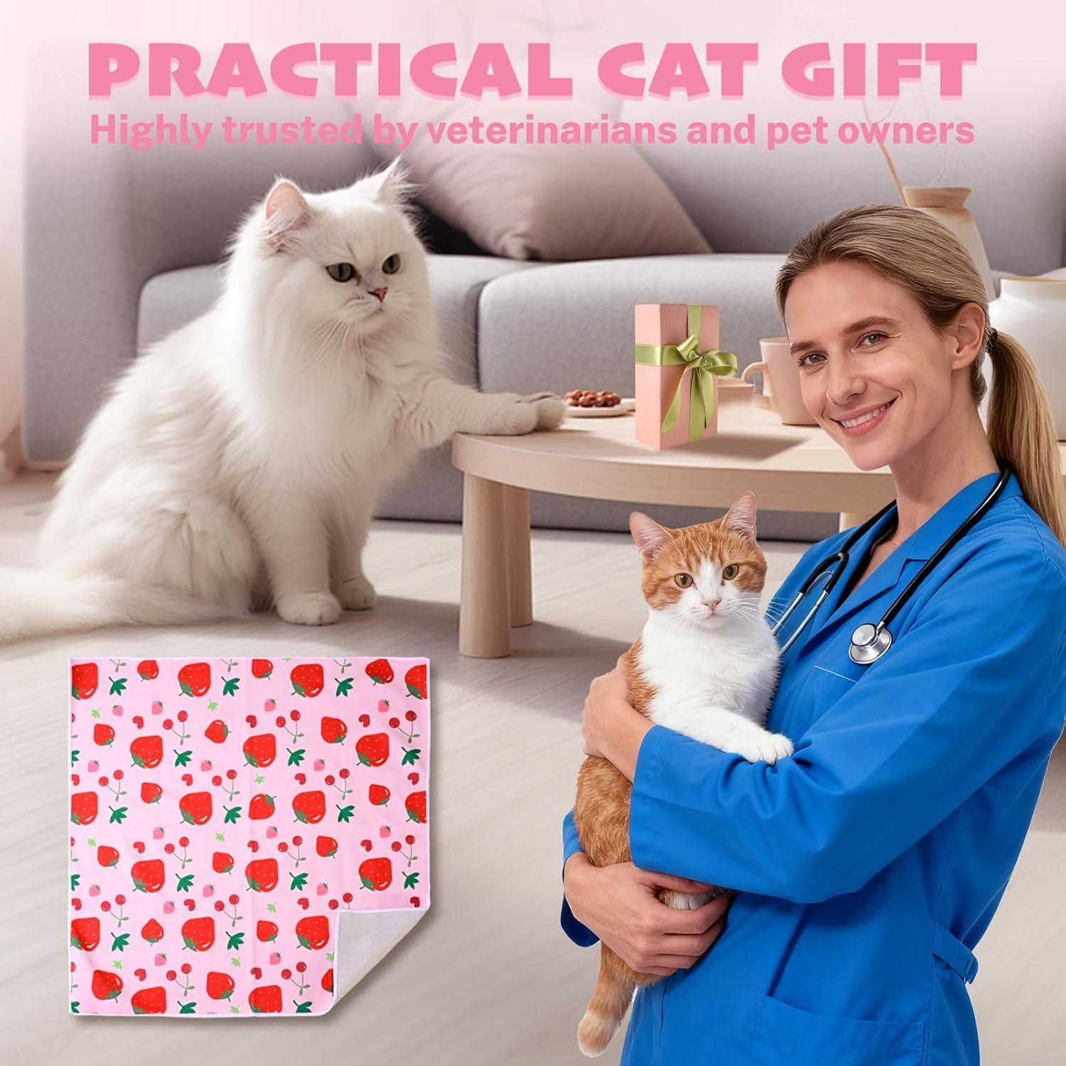 Envoltura de Aseo para Gatos Uotey 80 x 80 cm - Cortar Uñas y Medicamentos