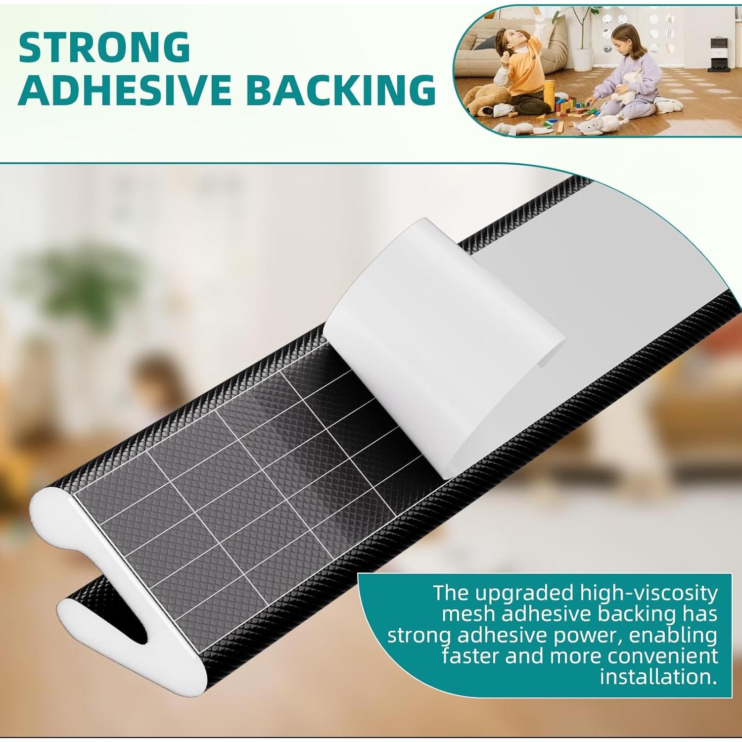 Tira de Sellado Espuma en V MUSRCYIO 2 Pcs 7.92m Negro