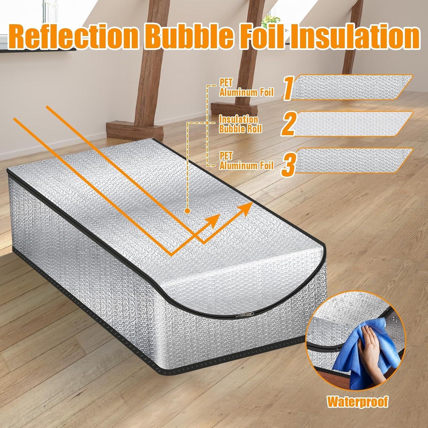 Cubierta de Aislamiento para Escaleras de Ático Eapele 2 PCS