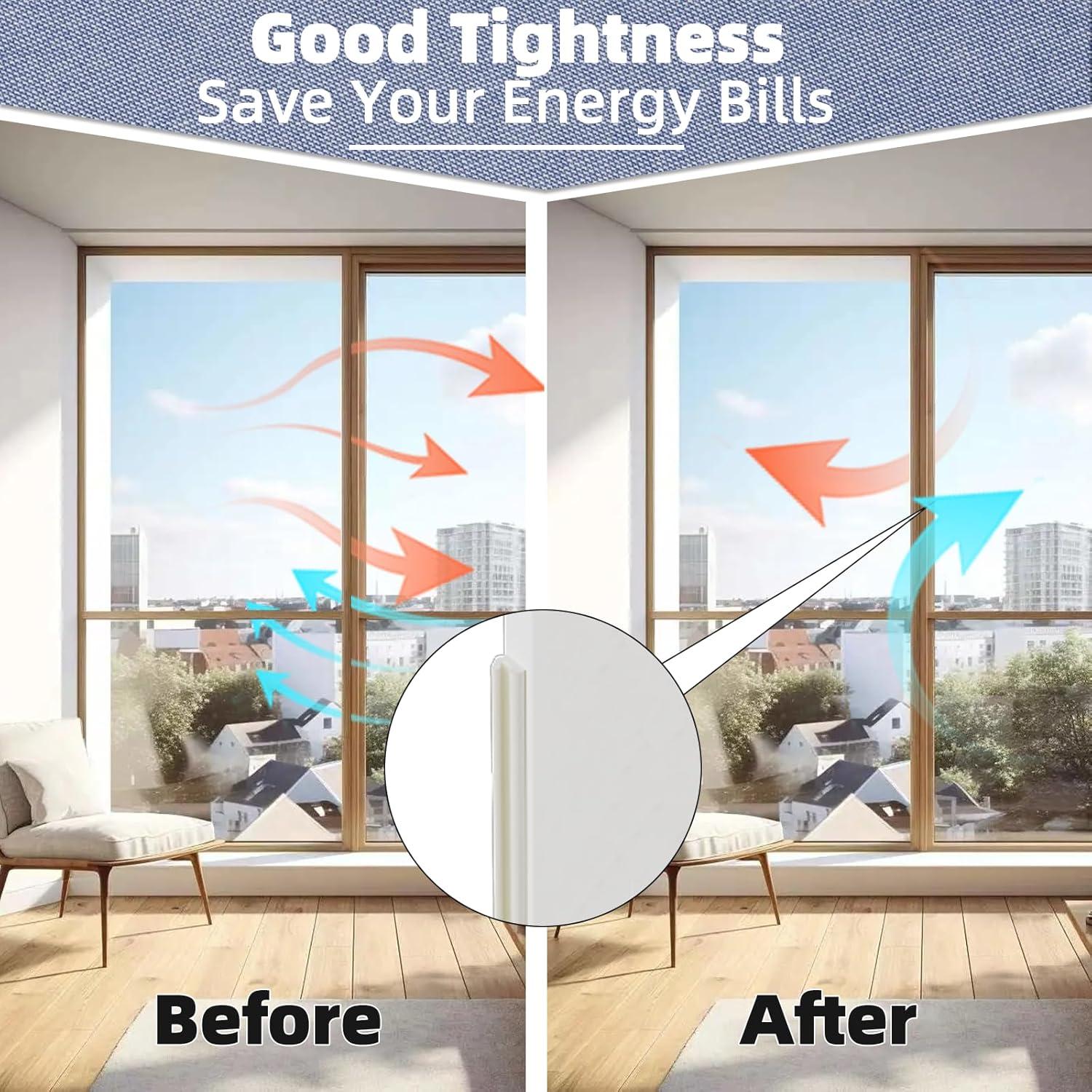 Tira de Sellado para Puertas Conwang 2 PCS 7.92 Metros Blanca