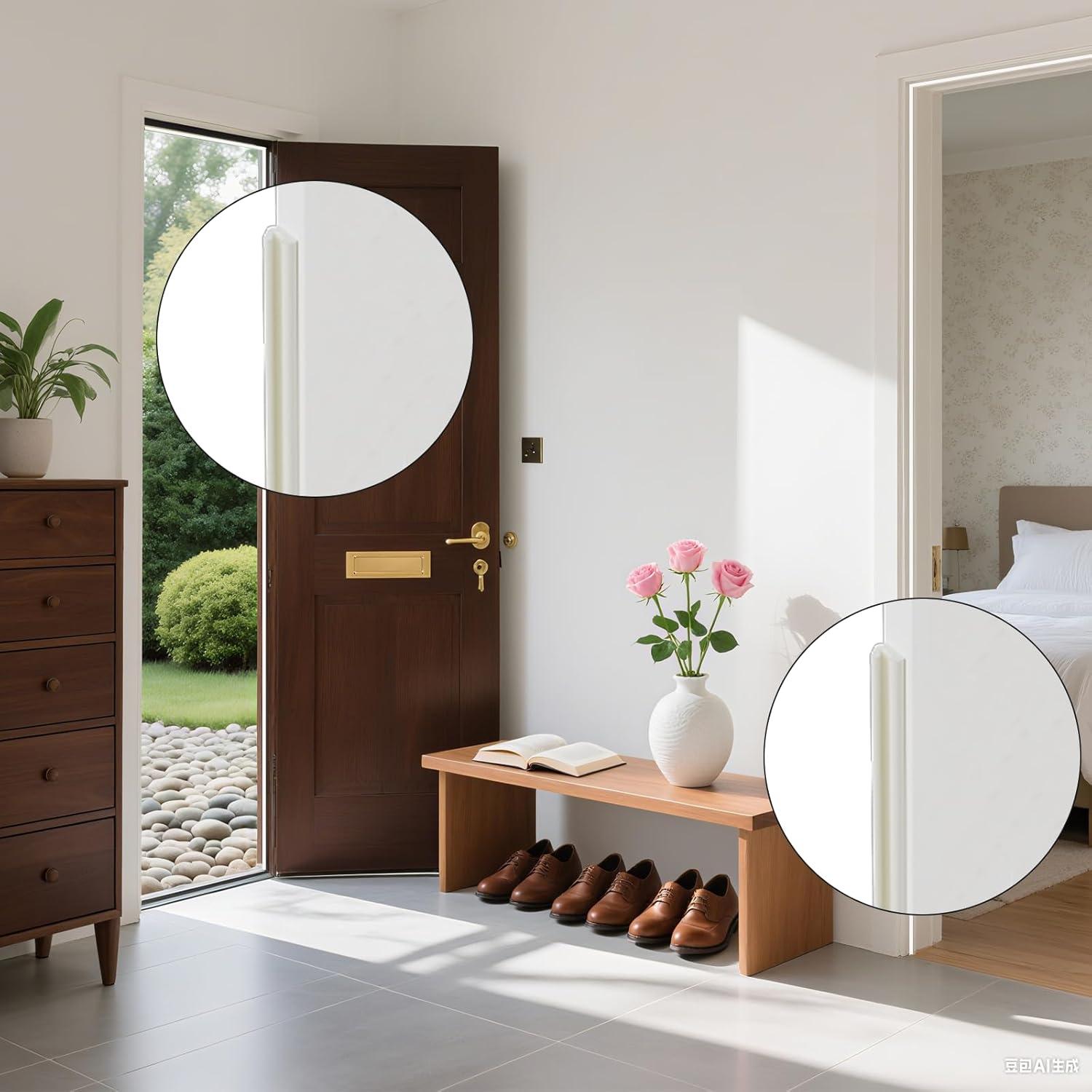 Tira de Sellado para Puertas Conwang 2 PCS 7.92 Metros Blanca