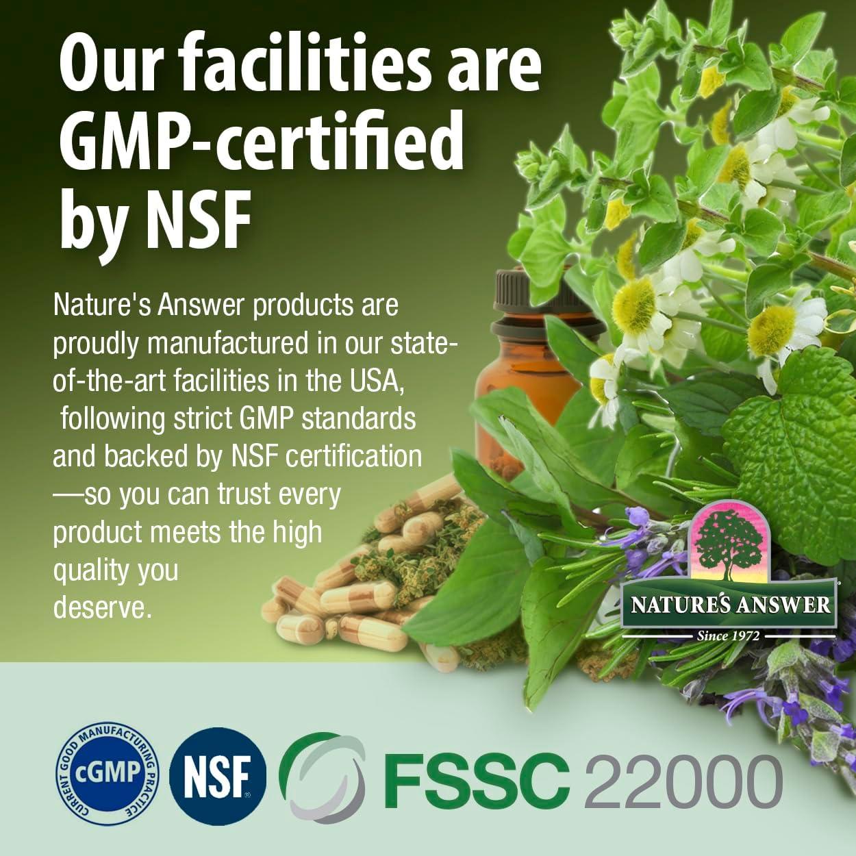 Extracto de Corteza de Sauce Blanco Nature's Answer 30 ml - Sin Alcohol, Vegetariano, Orgánico