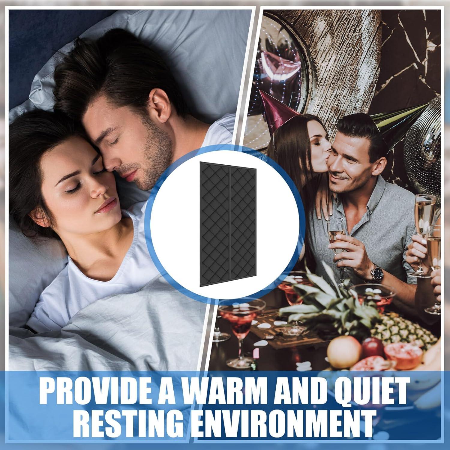 Cortina Térmica Aislante Magnética Peryiter 81x203 cm Negra