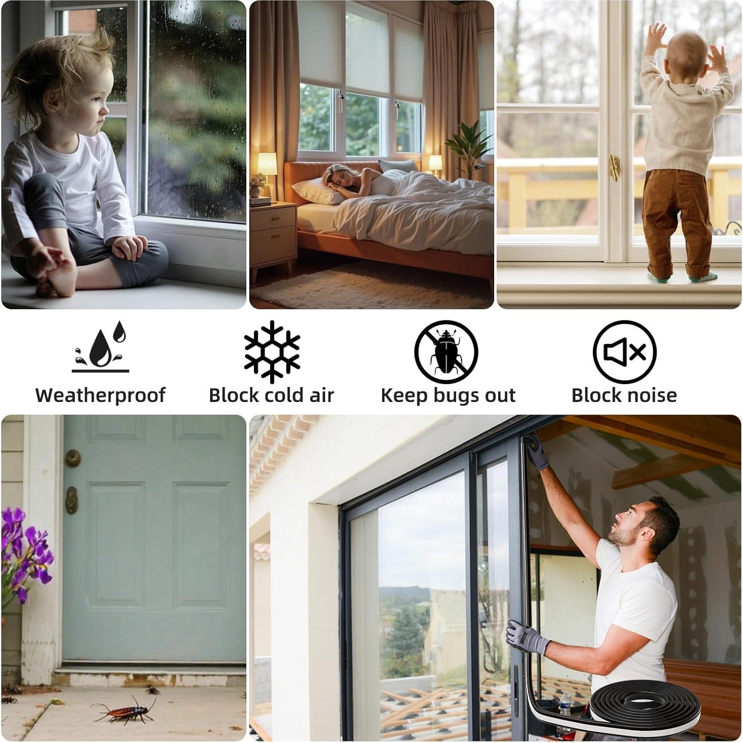 Tira de sellado Vannesse 118 cm para puertas y ventanas