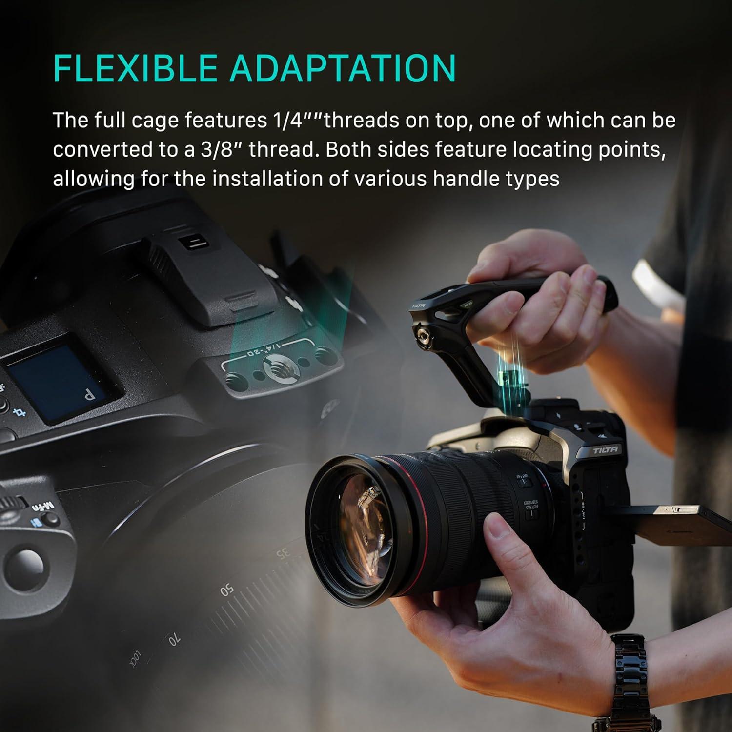 Kit de Base para Jaula de Cámara Tilta TA-T78-A-B para Canon R1