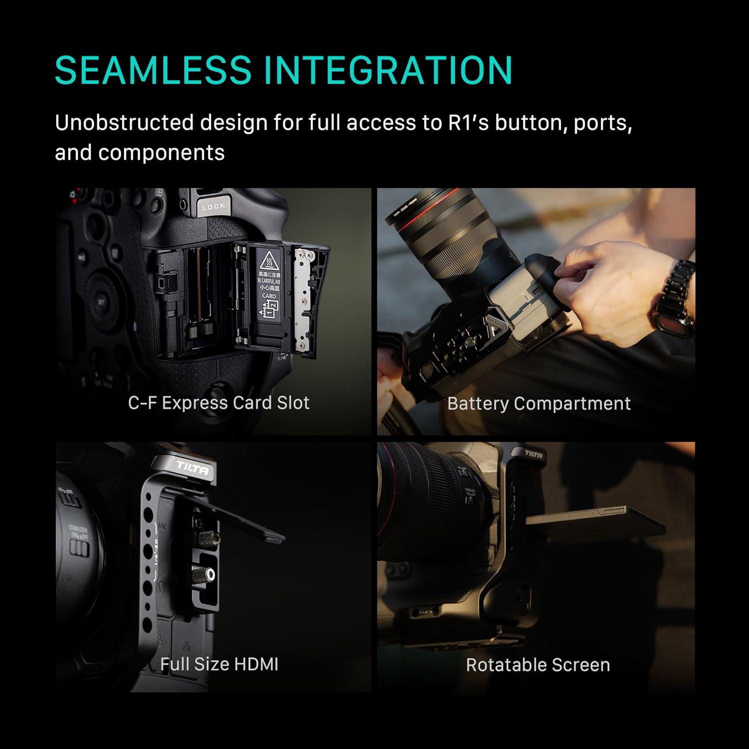 Kit de Base para Jaula de Cámara Tilta TA-T78-A-B para Canon R1
